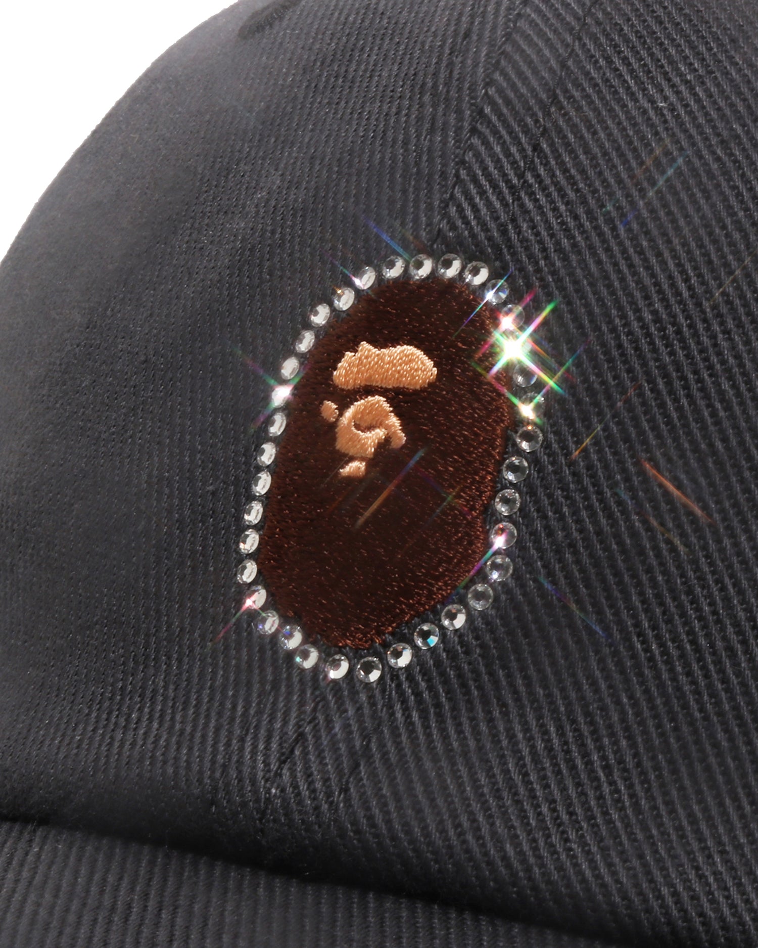 A BATHING APE® Crystal Stone Ape Head Panel Cap | Bape official