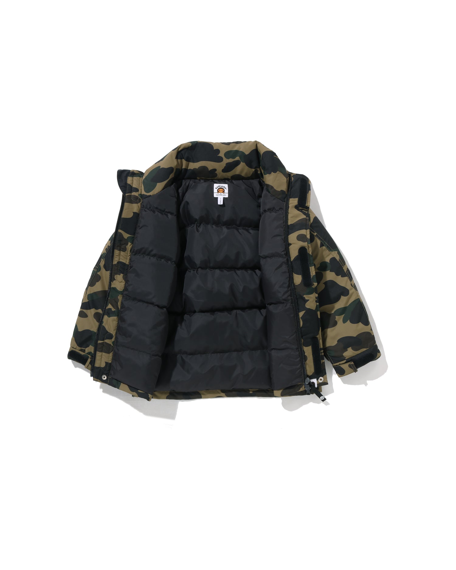 A BATHING APE® Kids 1st Camo Snowboard Down Jacket | Bape official