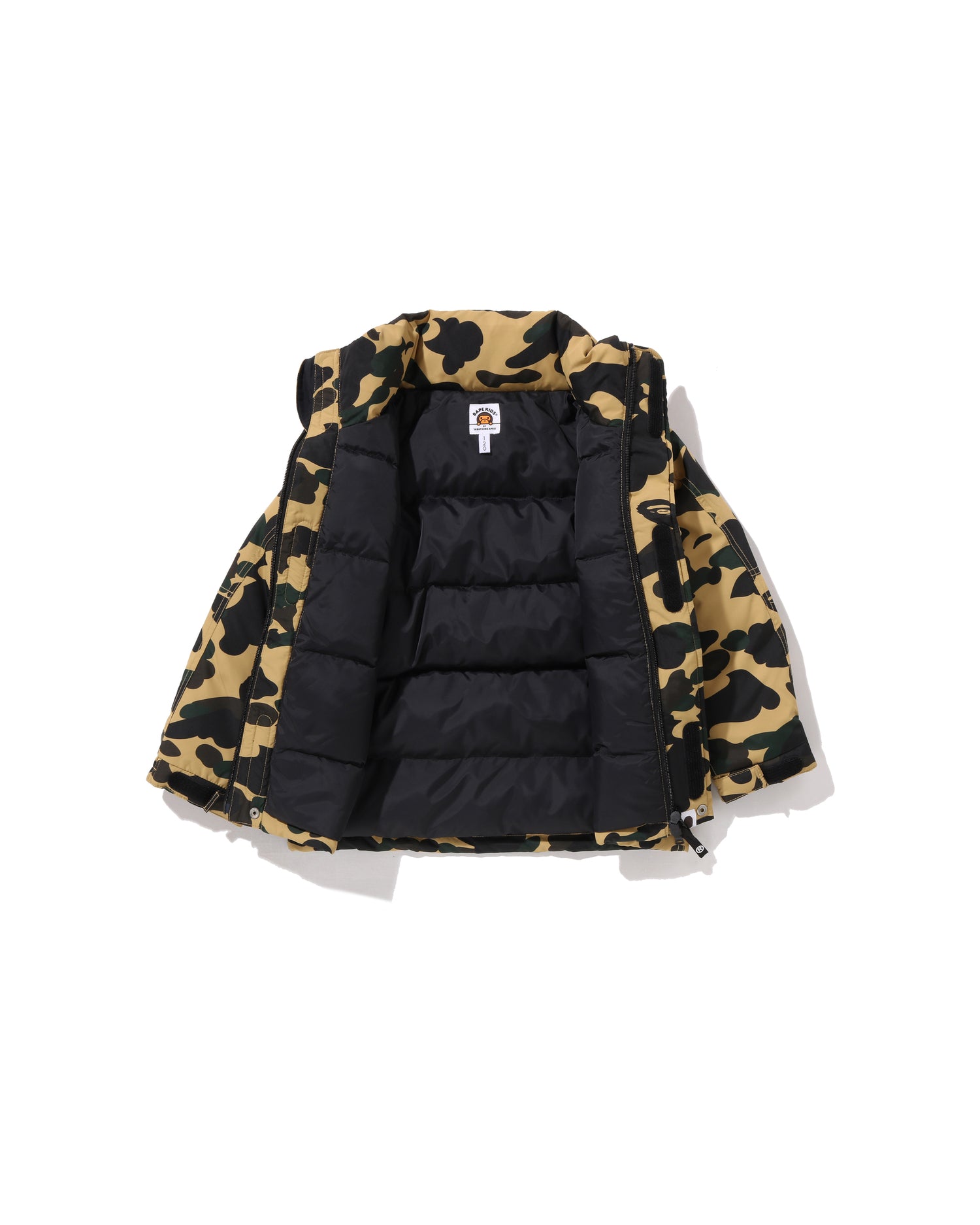 A BATHING APE® Kids 1st Camo Snowboard Down Jacket | Bape