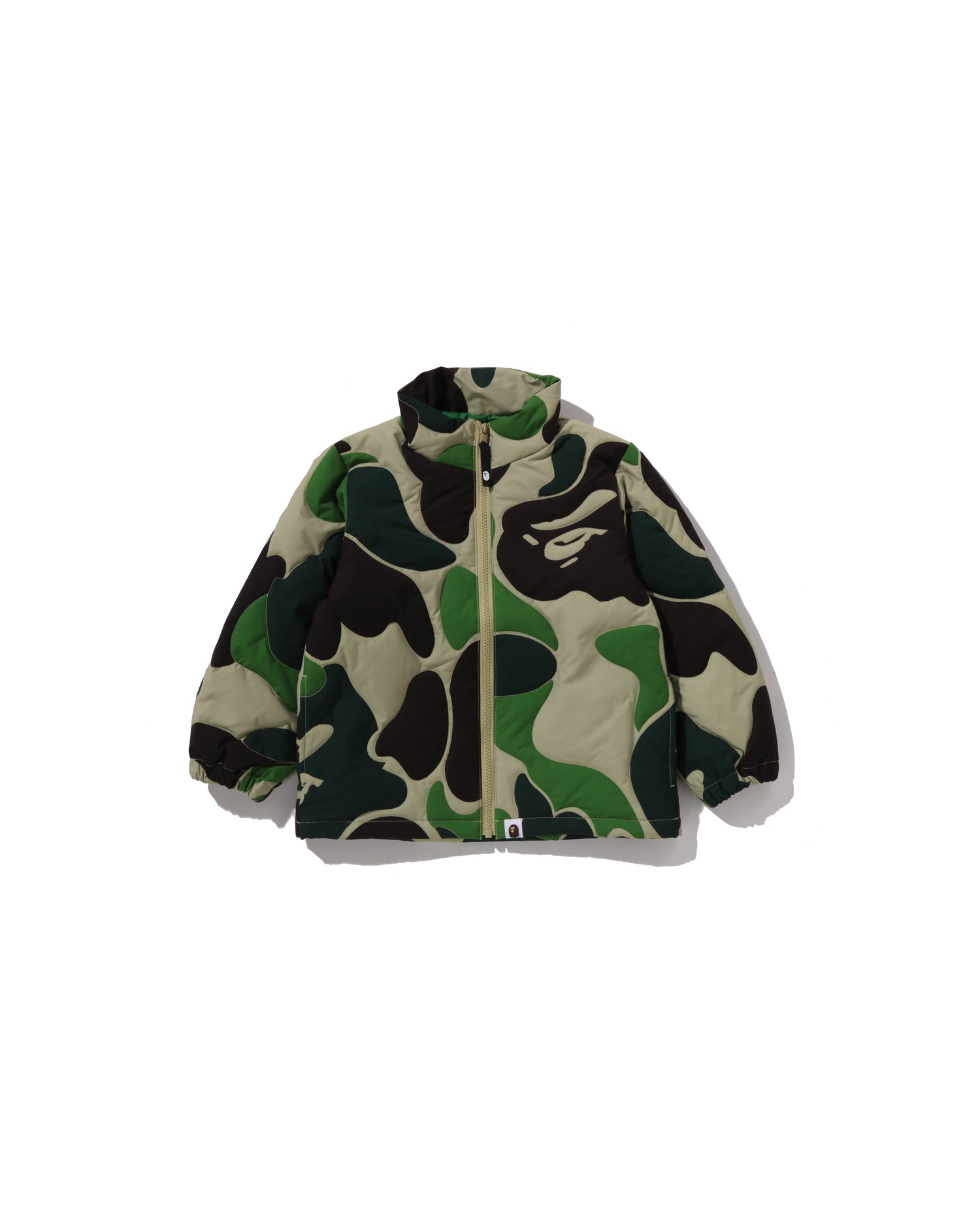 a bathing ape ダウンジャケット bape kids A BATHING APE® Kids Abc Camo Stitching Down Jacket Jr | Bape