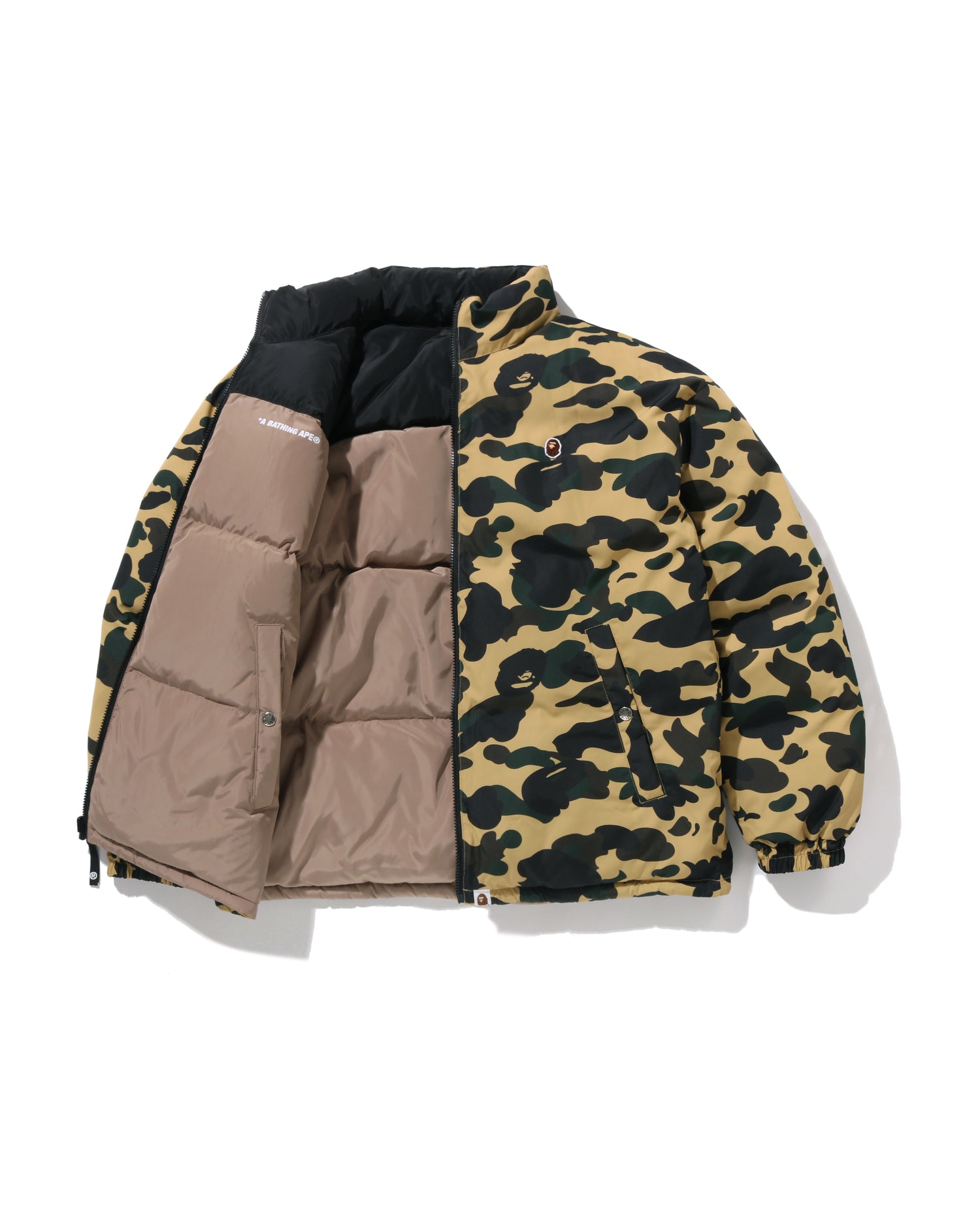 A BATHING APE® 1st Camo Reversible Down Jacket | Bape official