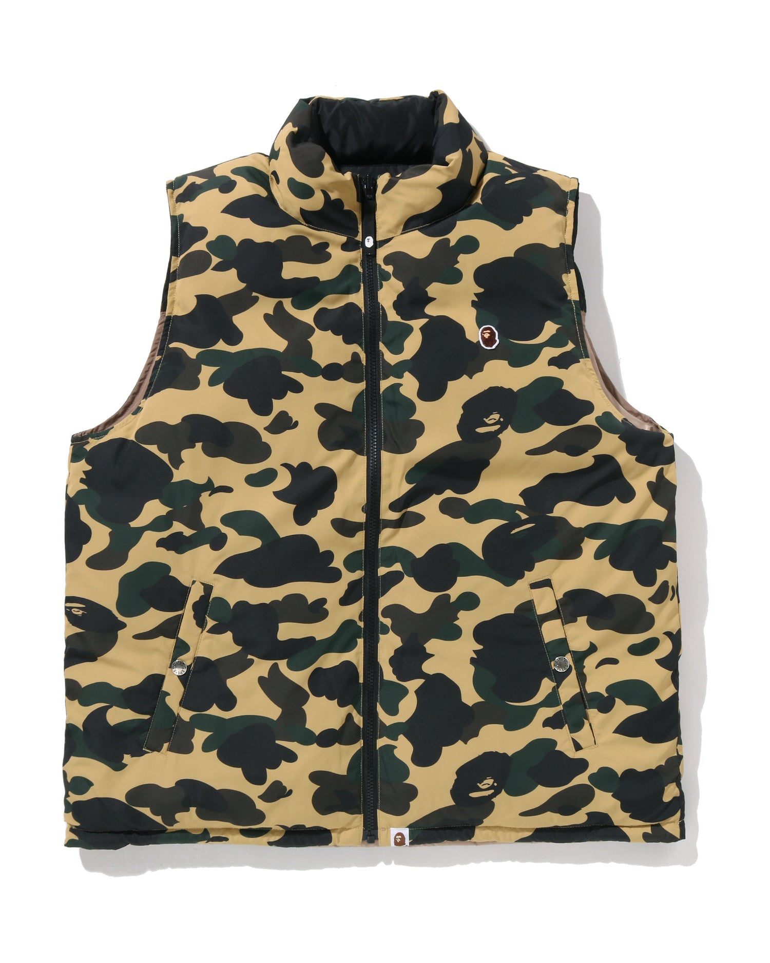 A BATHING APE BAPE DOWN VEST CAMO リバーシブル A BATHING APE® 1st Camo Reversible Down Vest | Bape official