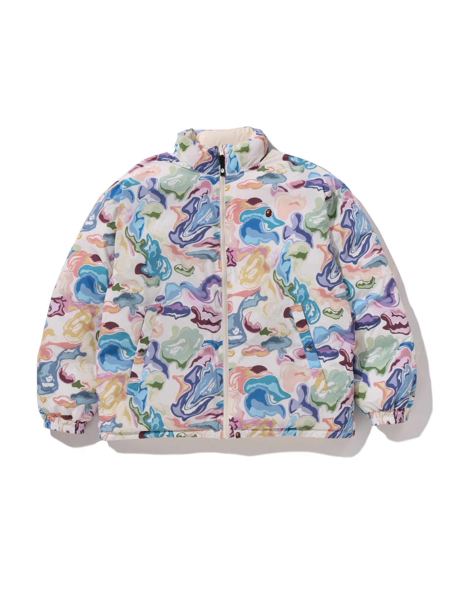 A BATHING APE® Art Camo Reversible Down Jacket | Bape official