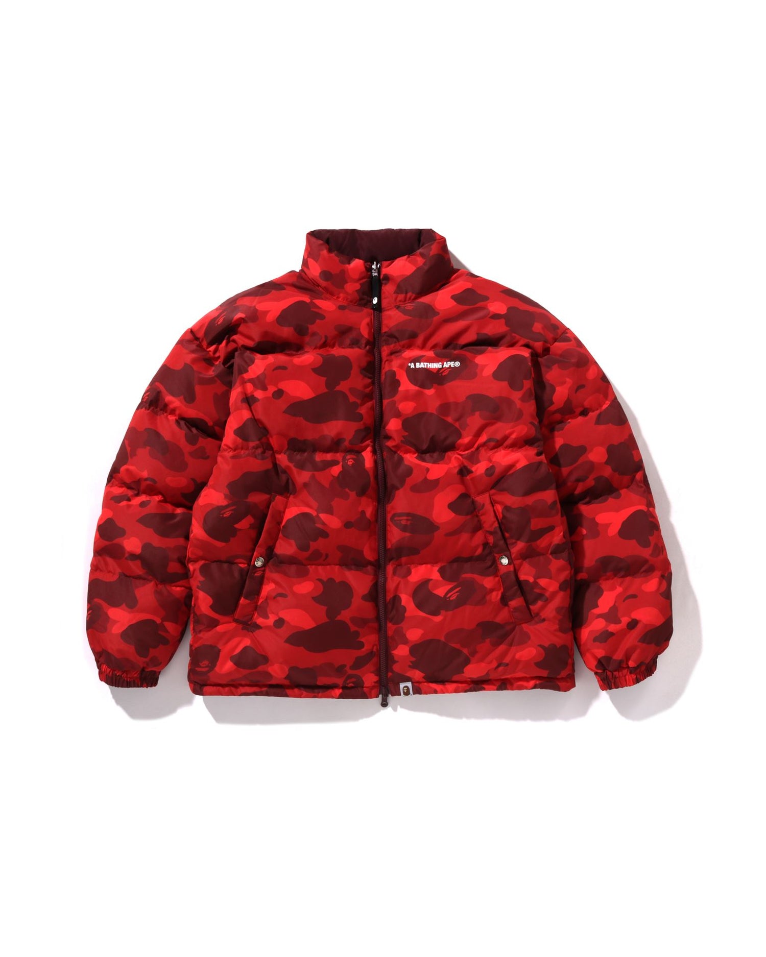 BAPE abathingape ダウンジャケット レッド AAPE BY A BATHING APE down Jacket red S Used | eBay