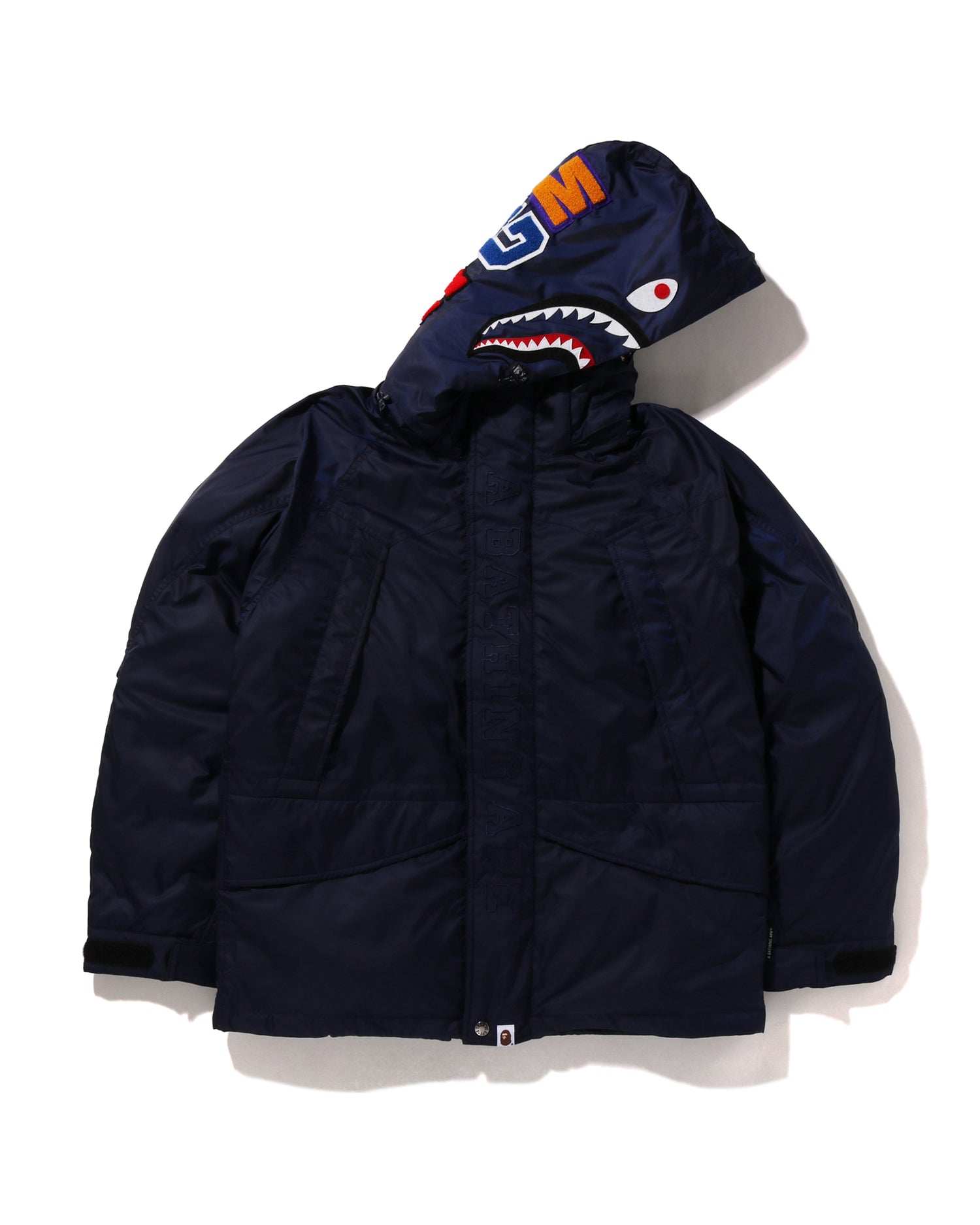 A BATHING APE Shark Snowboard Down Jacket Bape official website INT. BAPE.COM