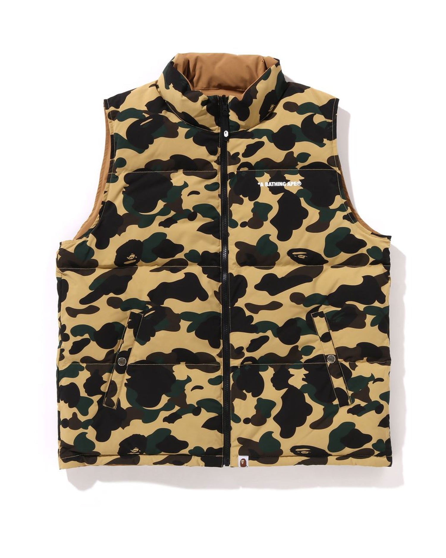 A BATHING APE® 1st Camo Reversible Down Vest | Bape official