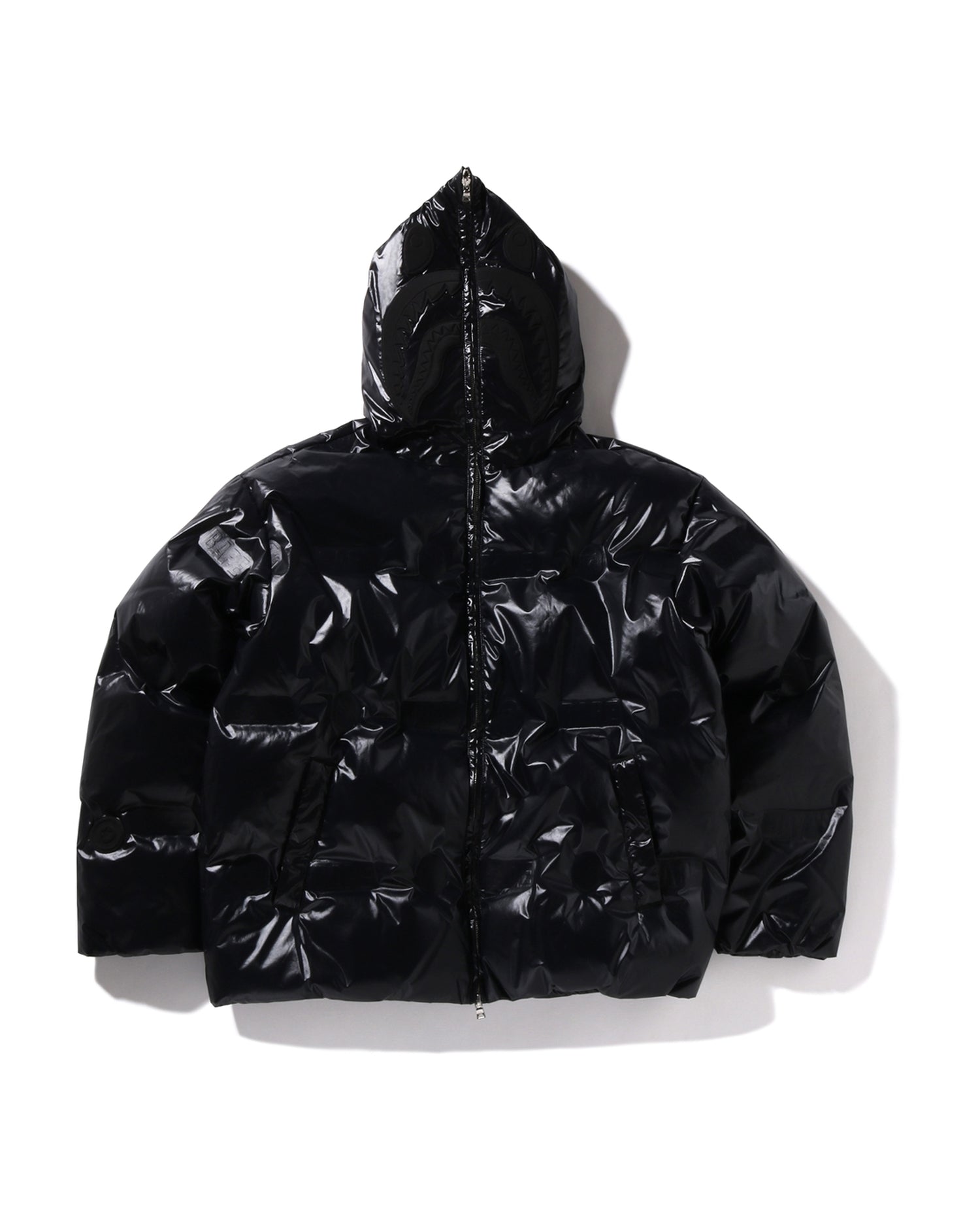 Bape puffy long jacket XL , newest ape embroidery at the back. Hooded.