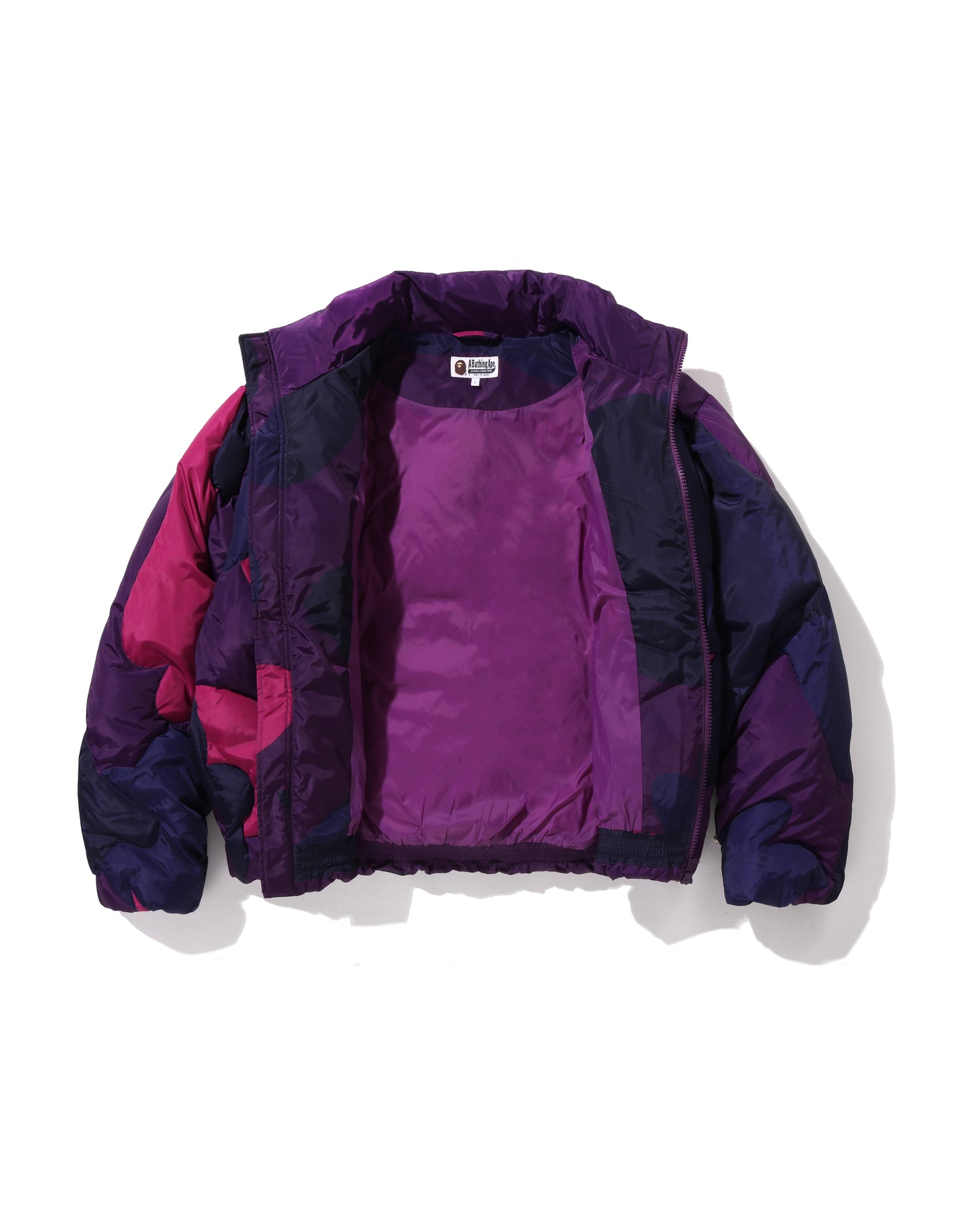 A BATHING APE® Mega Color Camo Quilted Down Jacket | Bape official