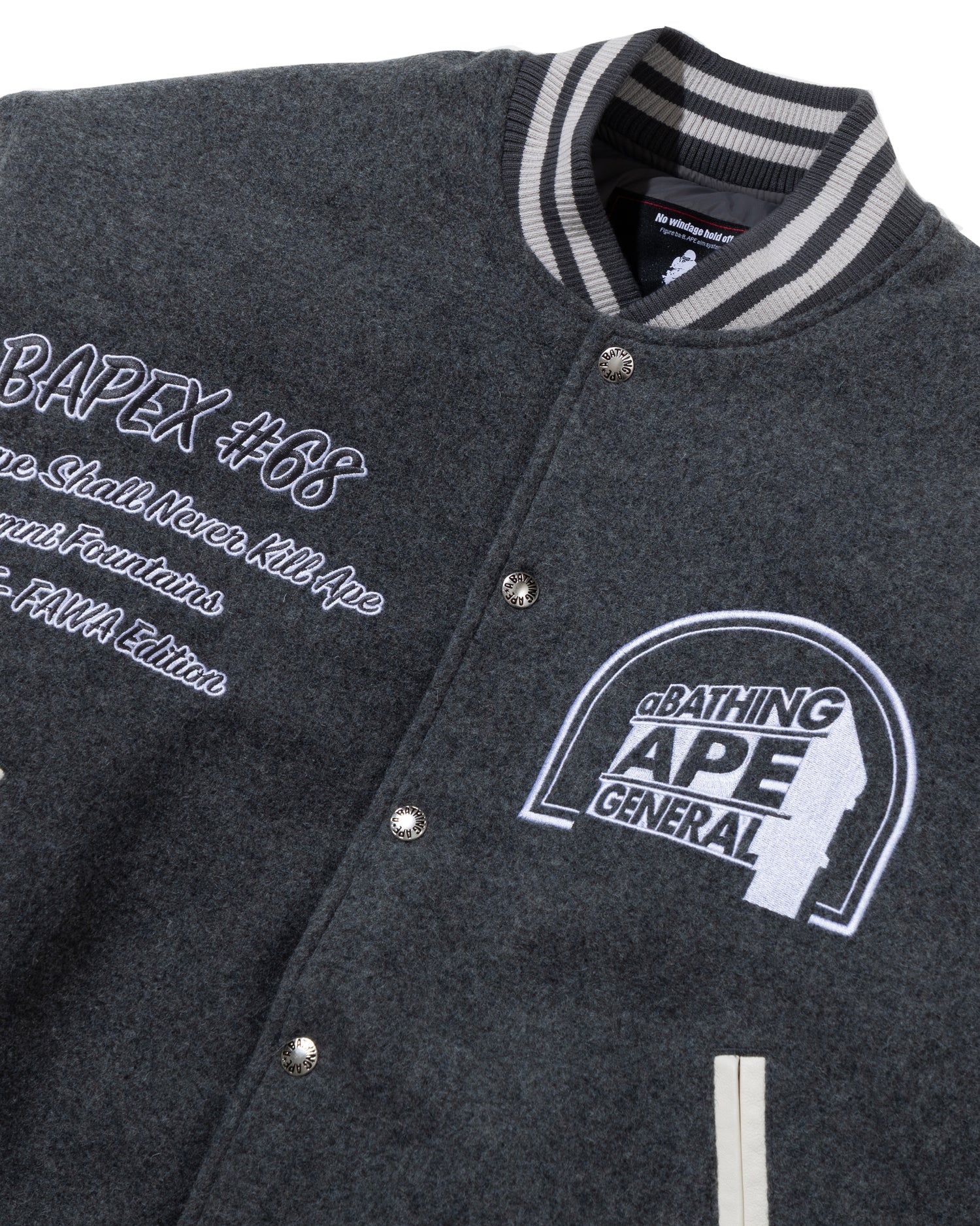 A BATHING APE® BAPE By Kazuki Kuraishi Multi Logo Varsity Down