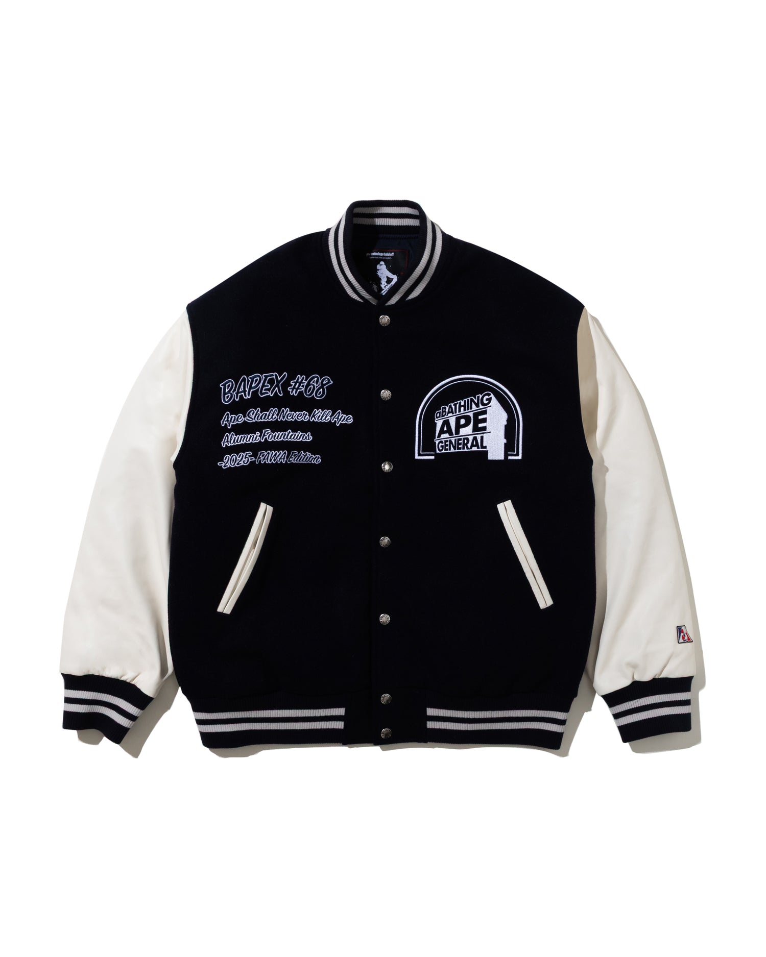 A BATHING APE® BAPE By Kazuki Kuraishi Multi Logo Varsity Down