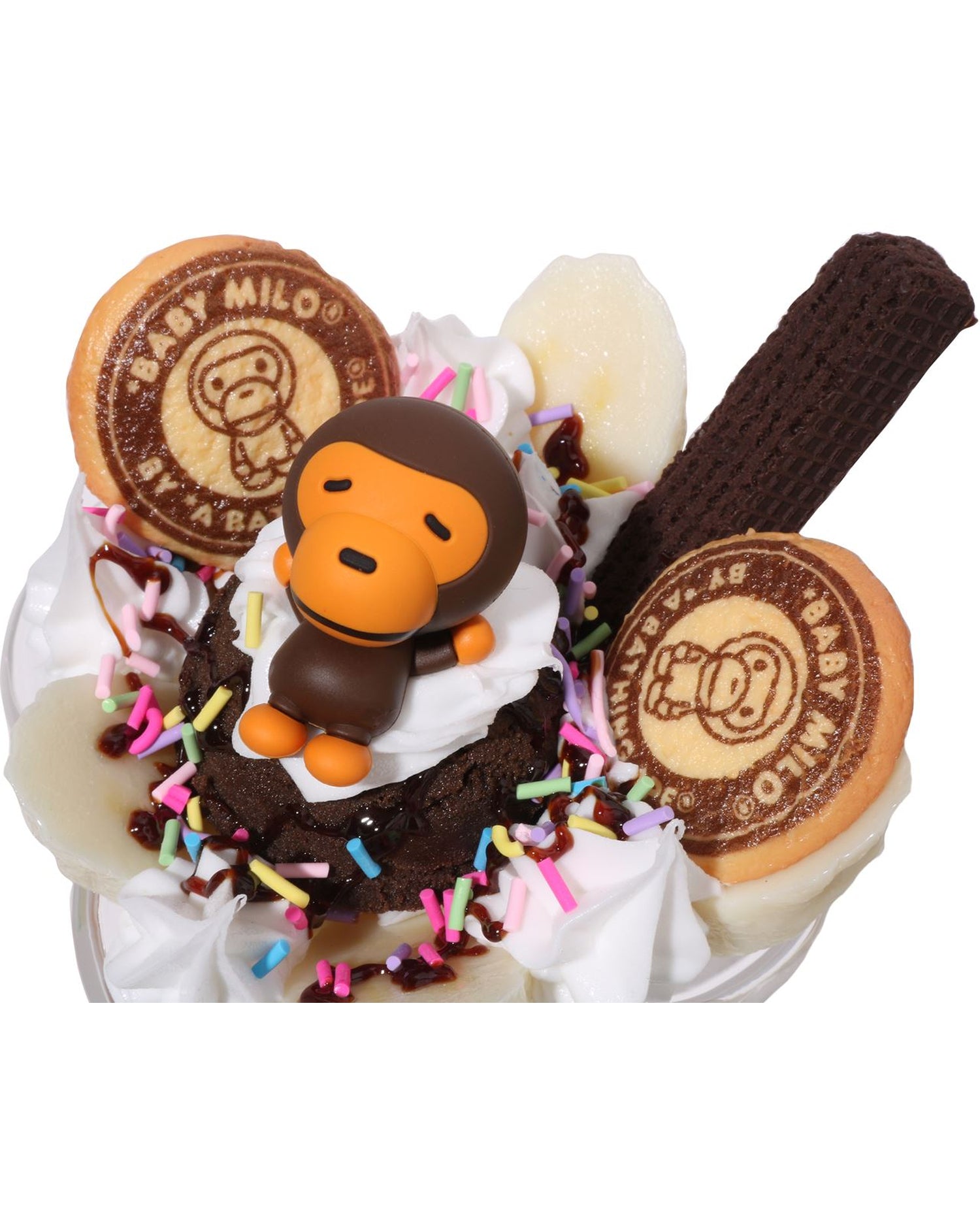 【一部予約！】 A Sample Food Sundae Banana Chocolate Milo Baby APE® BATHING アイドル