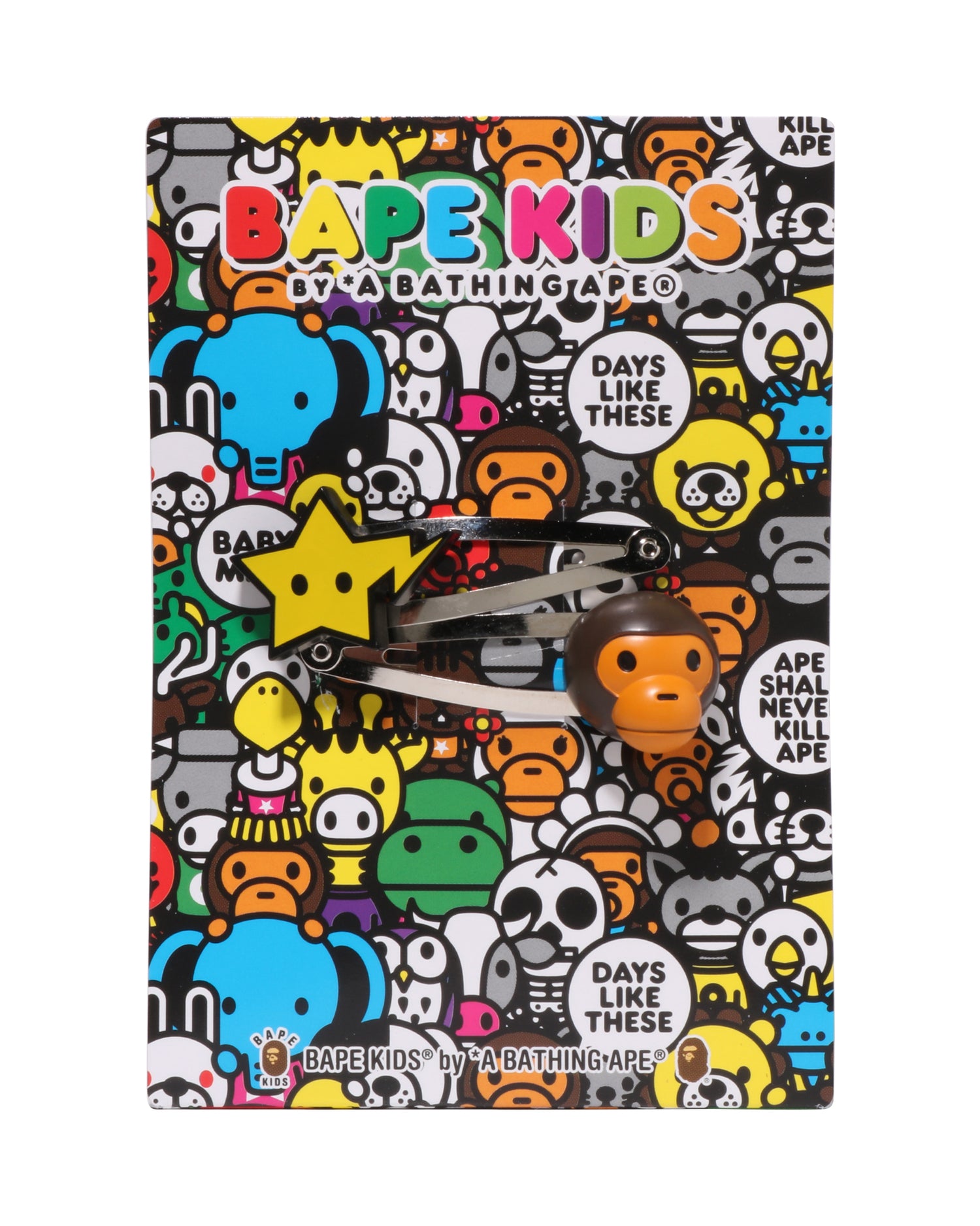 A BATHING APE® Kids Baby Milo Sta Hair Clip Set | Bape official