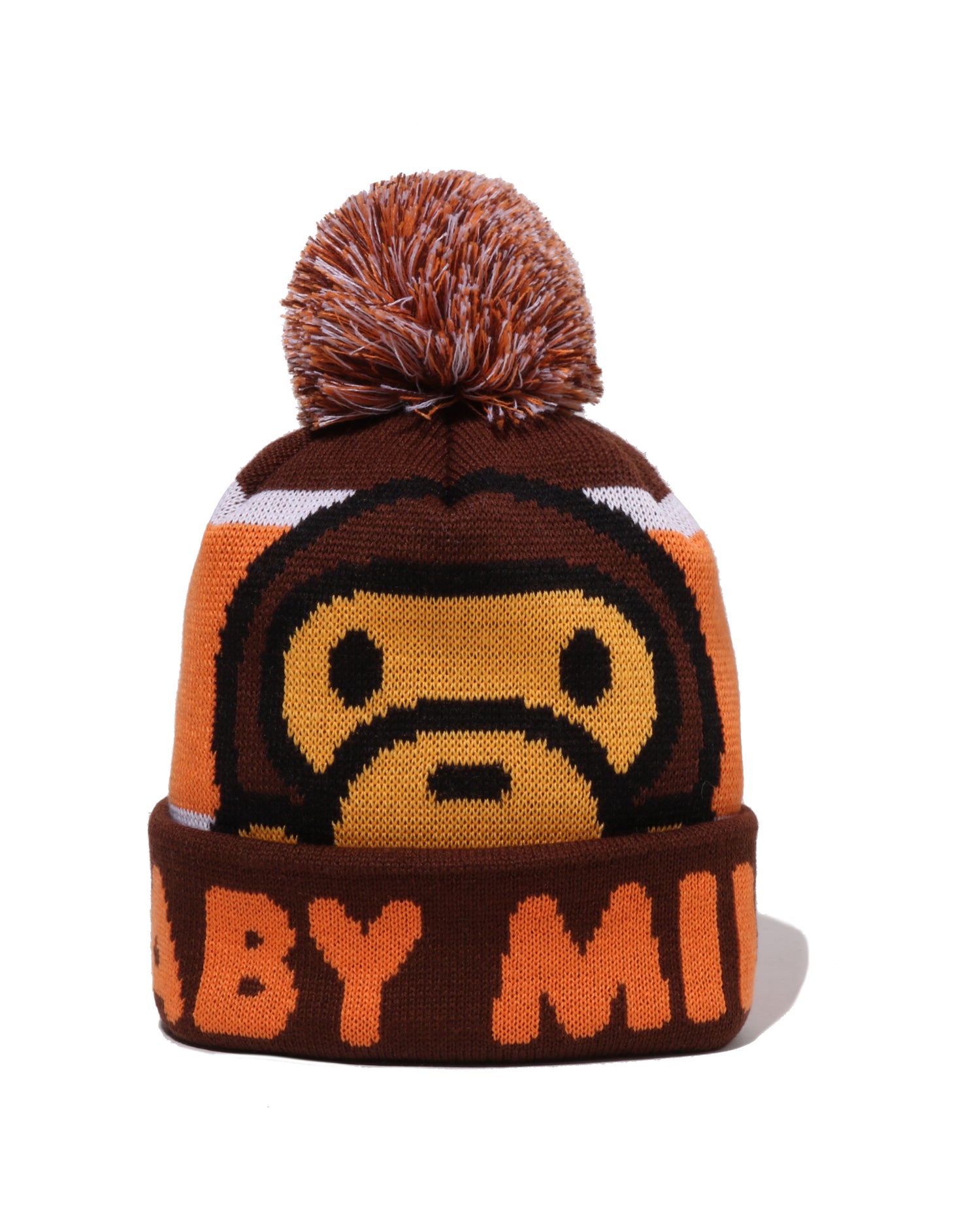 A BATHING APE® Kids Baby Milo Pom Pom Knit Cap | Bape official