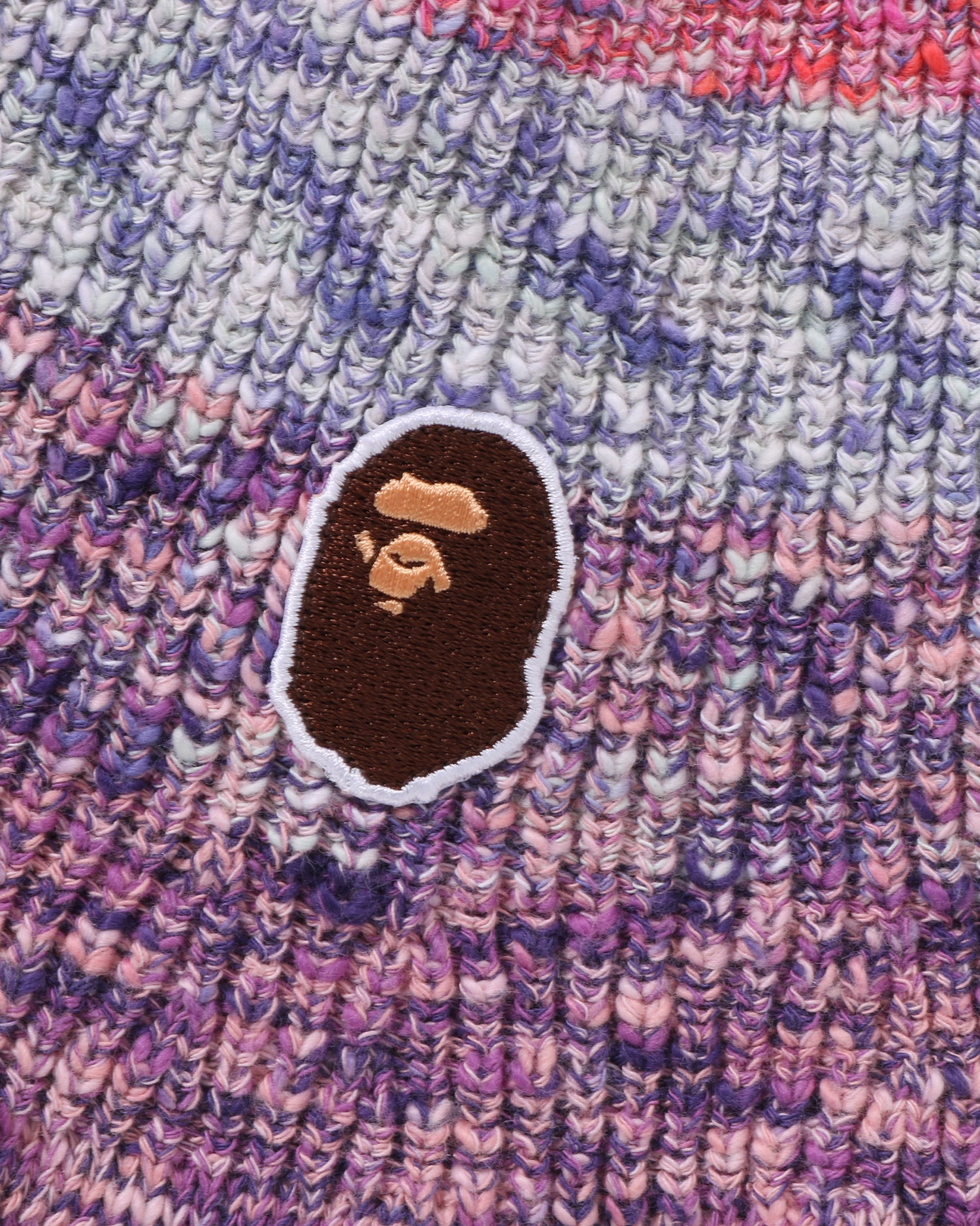 A BATHING APE® Kids Gradation Ape Head Knit Cap | Bape official