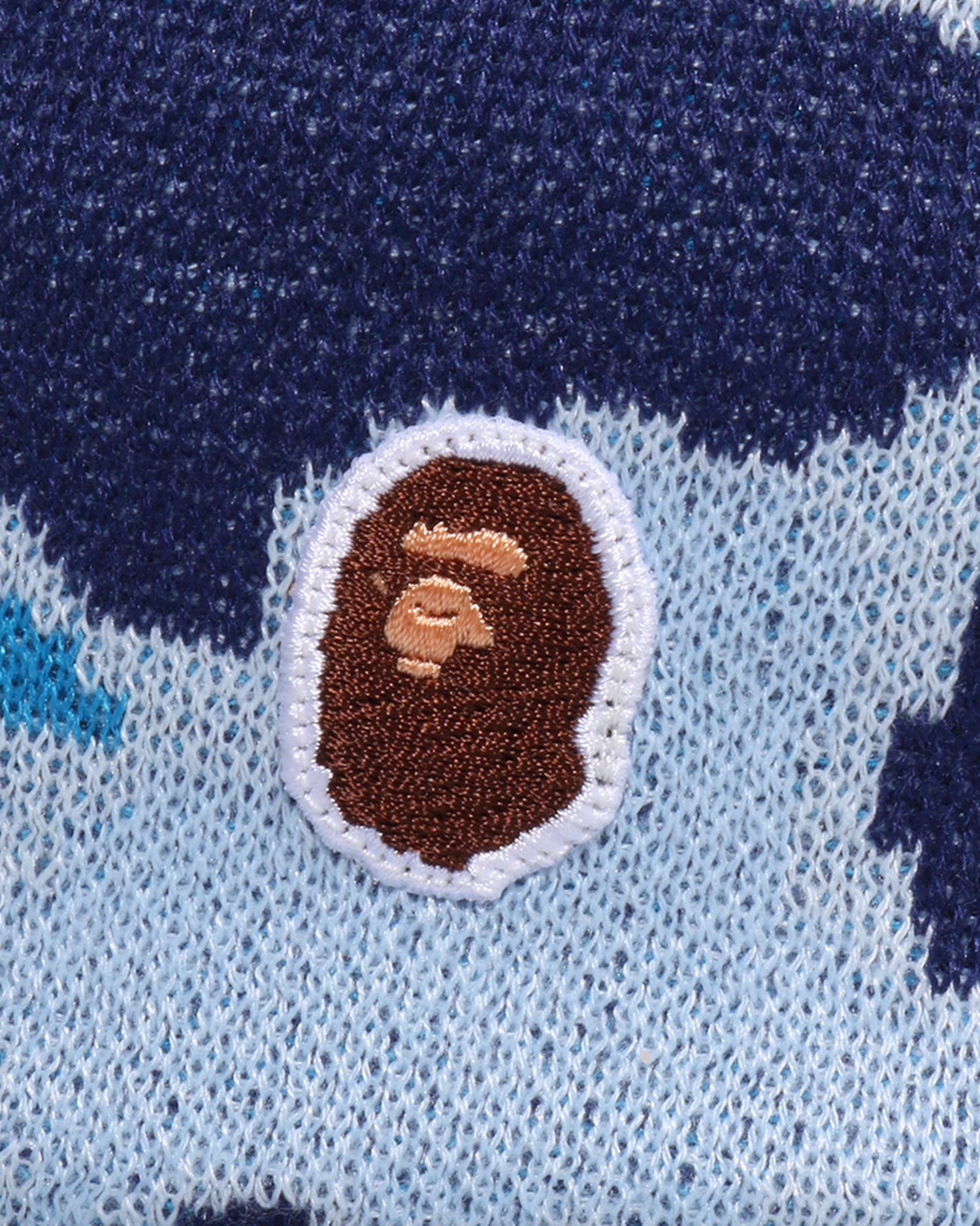 A BATHING APE® One Point Abc Camo Jacquard Knit Bucket Hat | Bape