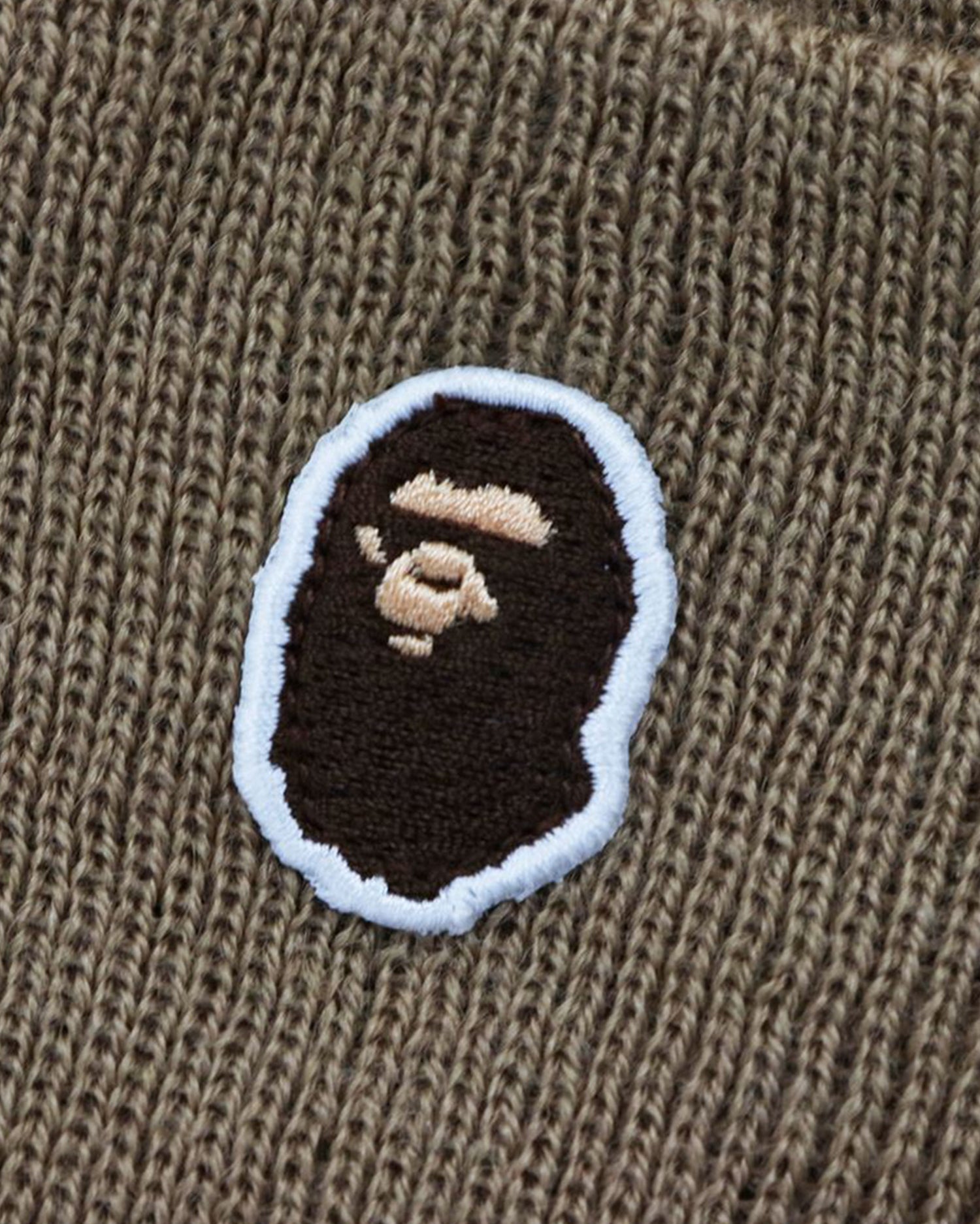 A BATHING APE® Ape Head One Point Knit Beanie | Bape