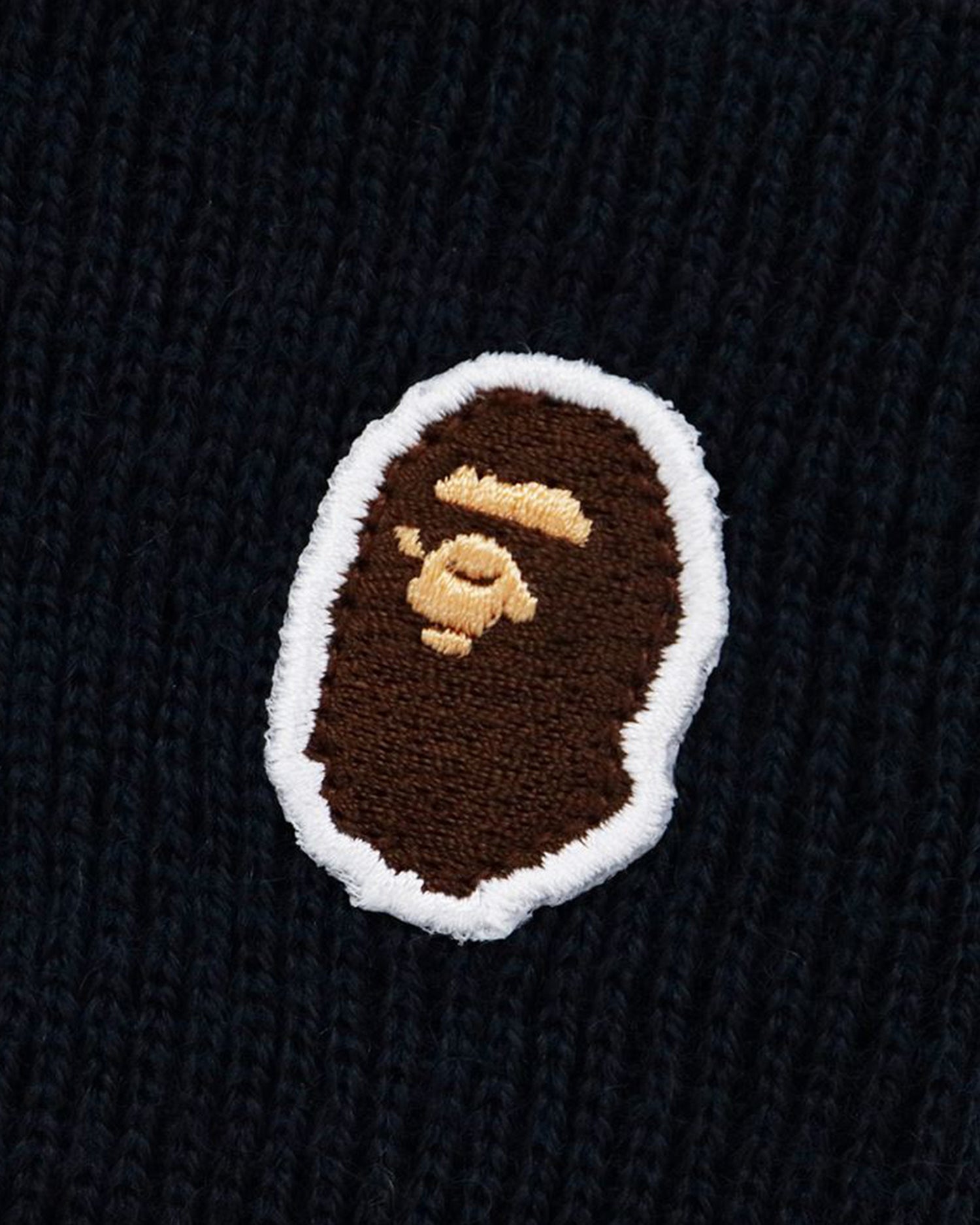 A BATHING APE® Ape Head One Point Knit Beanie | Bape