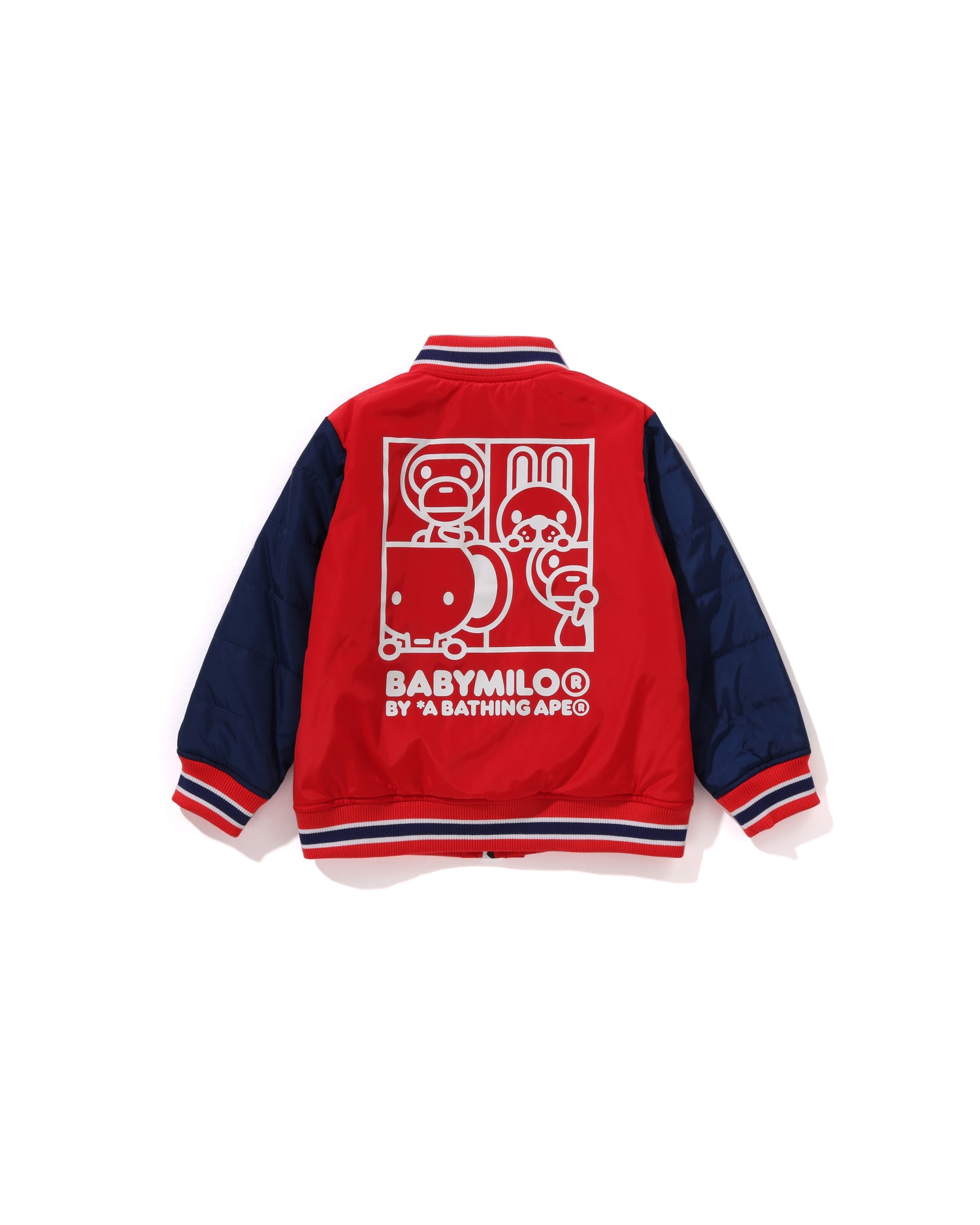 A BATHING APE® Kids Baby Milo Padded Varsity Jacket | Bape