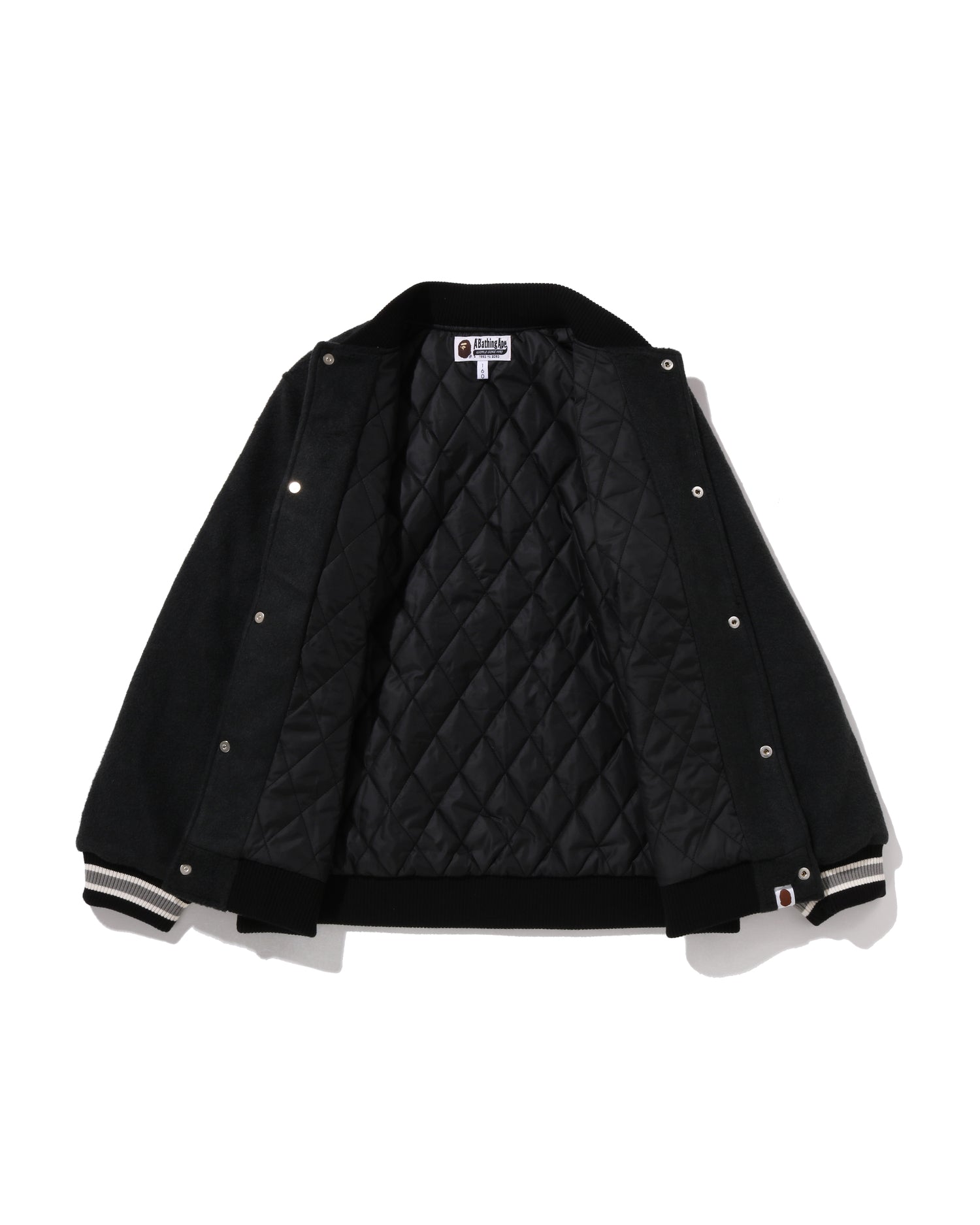 A BATHING APE® Kids 1st Camo Ape Head Varsity Jacket Jr | Bape