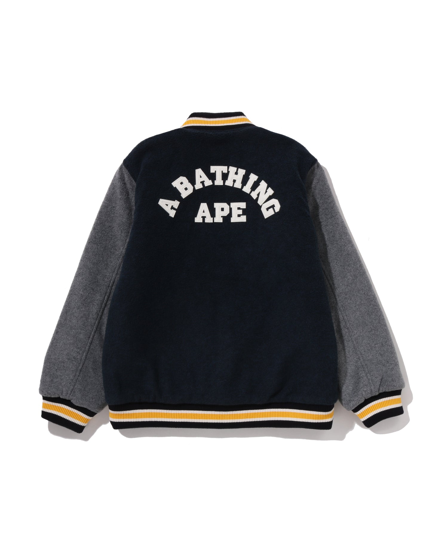 A BATHING APE® Kids 1st Camo Ape Head Varsity Jacket Jr | Bape
