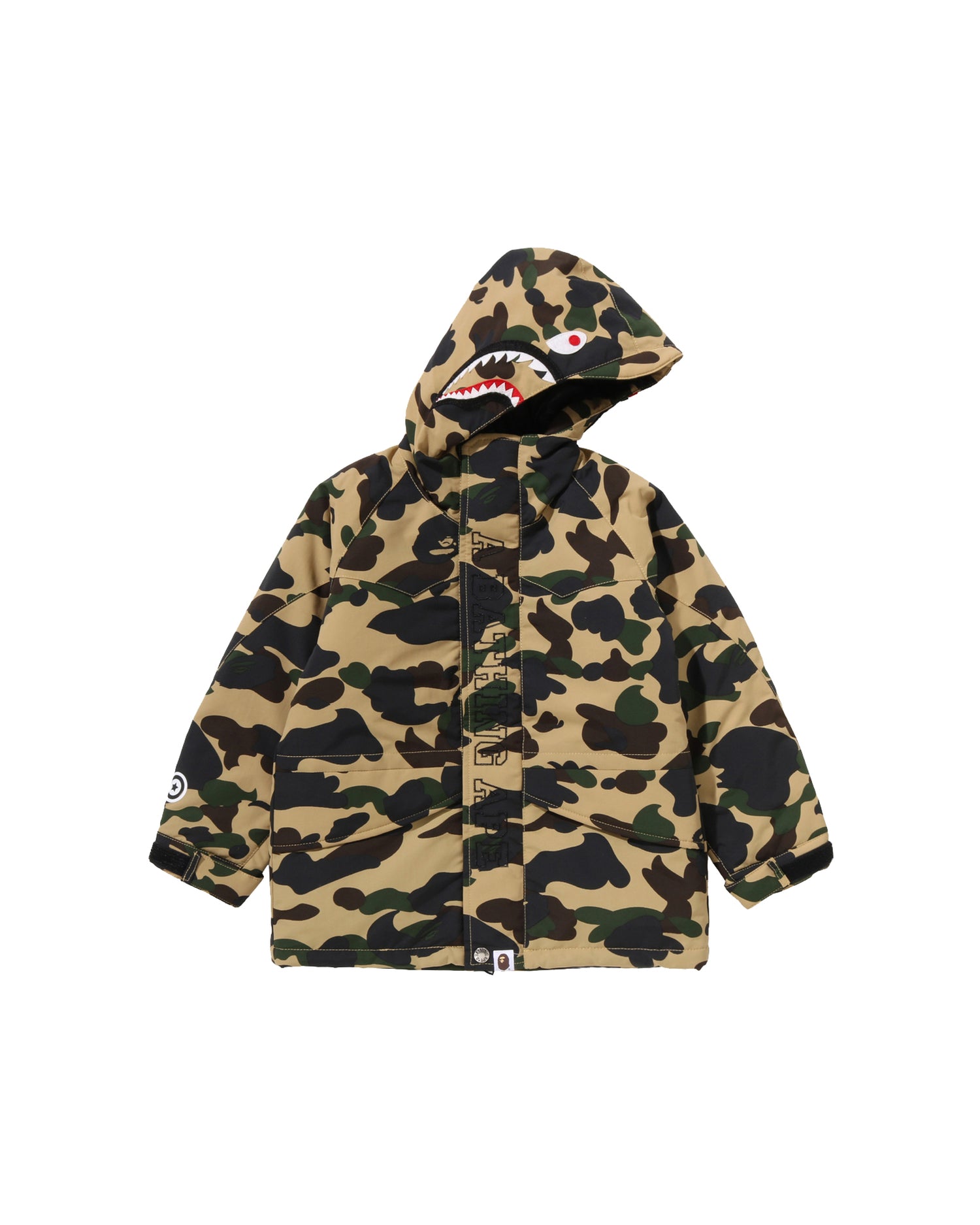 A BATHING APE® Kids 1st Camo Shark Snowboard Jacket | Bape