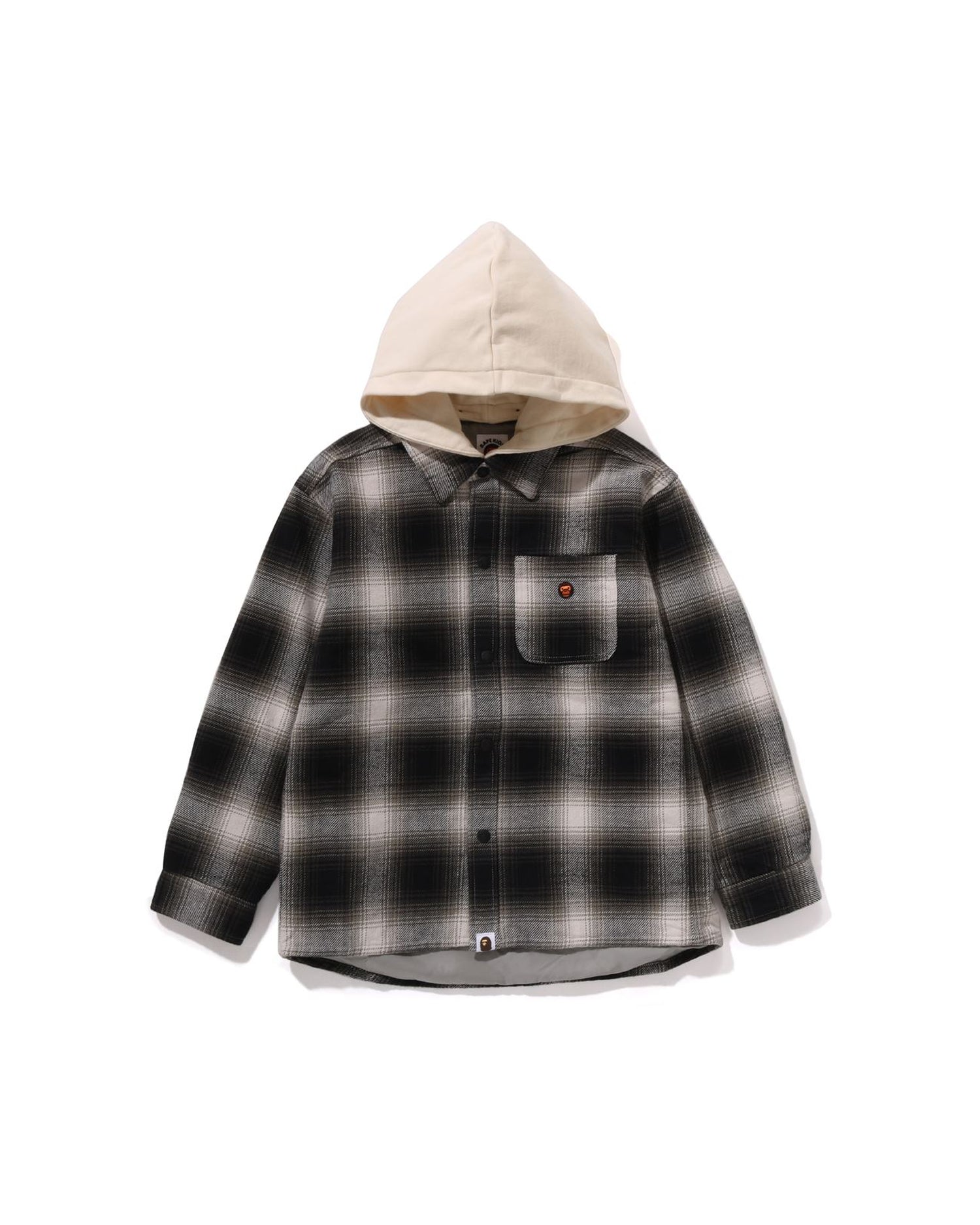 A BATHING APE® Kids Check Hooded Shirt Jacket | Bape A BATHING APE® Kids Check Hooded Shirt Jacket | Bape