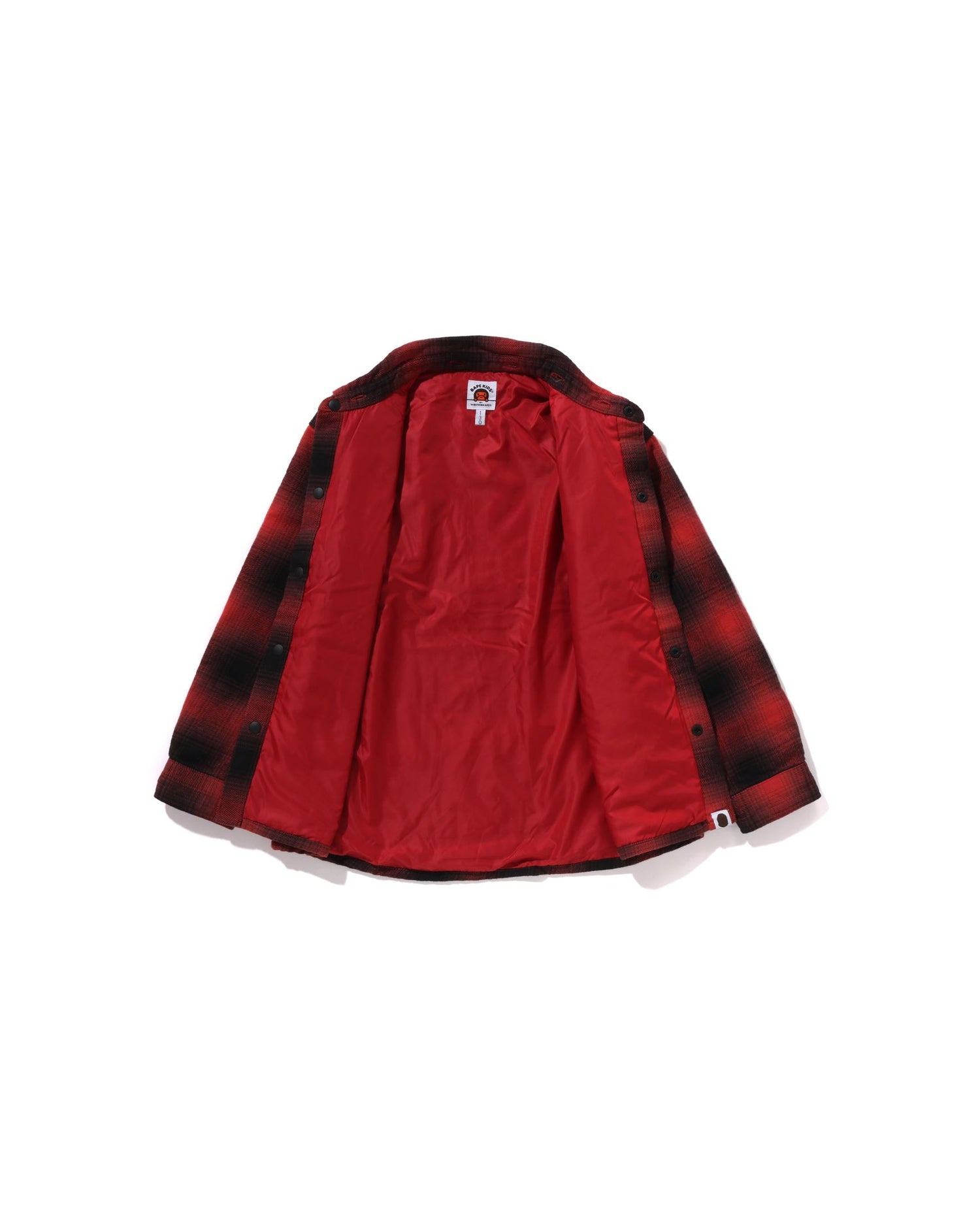 A BATHING APE® Kids Check Hooded Shirt Jacket | Bape A BATHING APE® Kids Check Hooded Shirt Jacket | Bape
