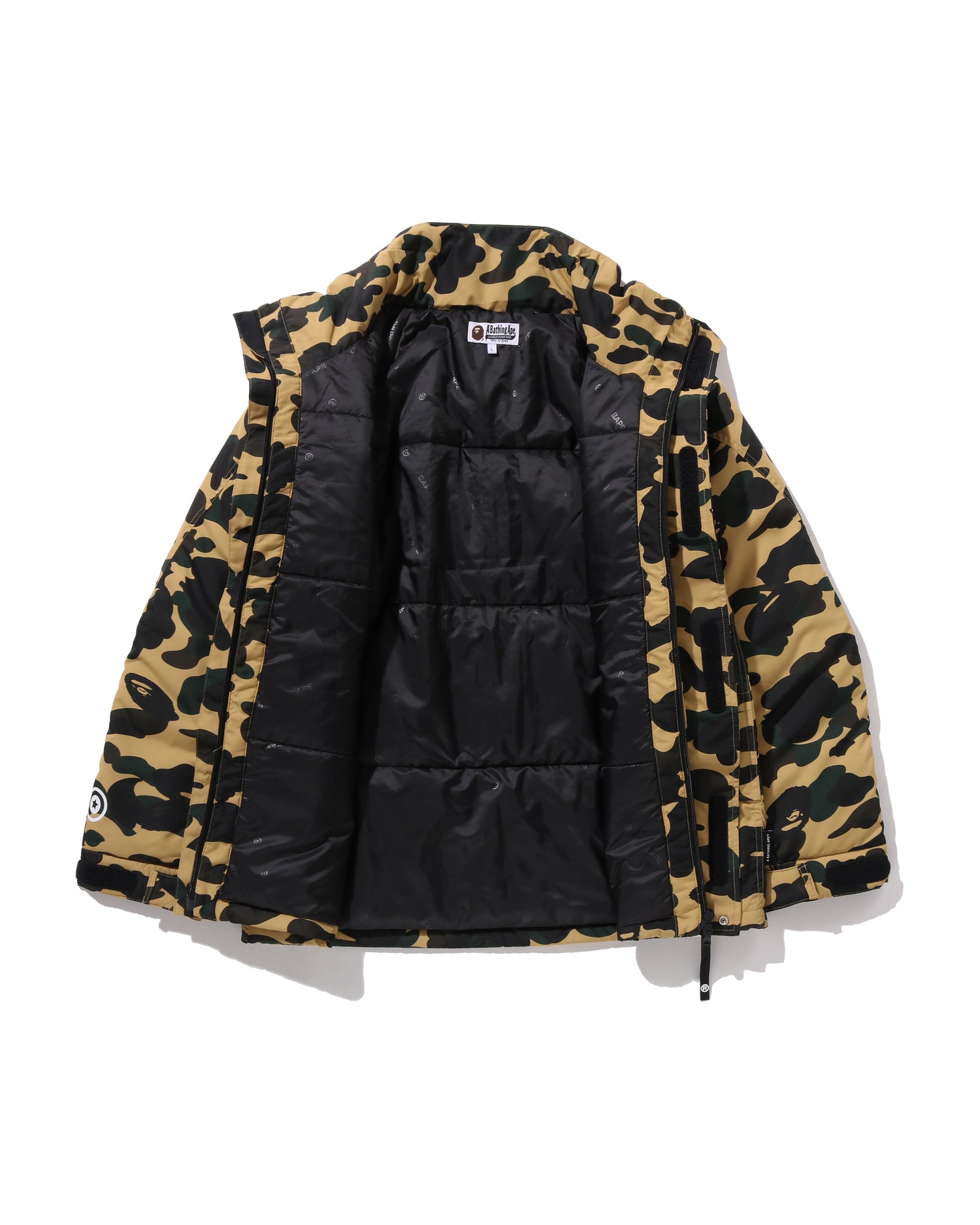 ジャケット・アウター A BATHING APE 1ST CAMO BOARD JACKET A BATHING APE Used 1St Camo Full-Zip Down Puffer Jacket