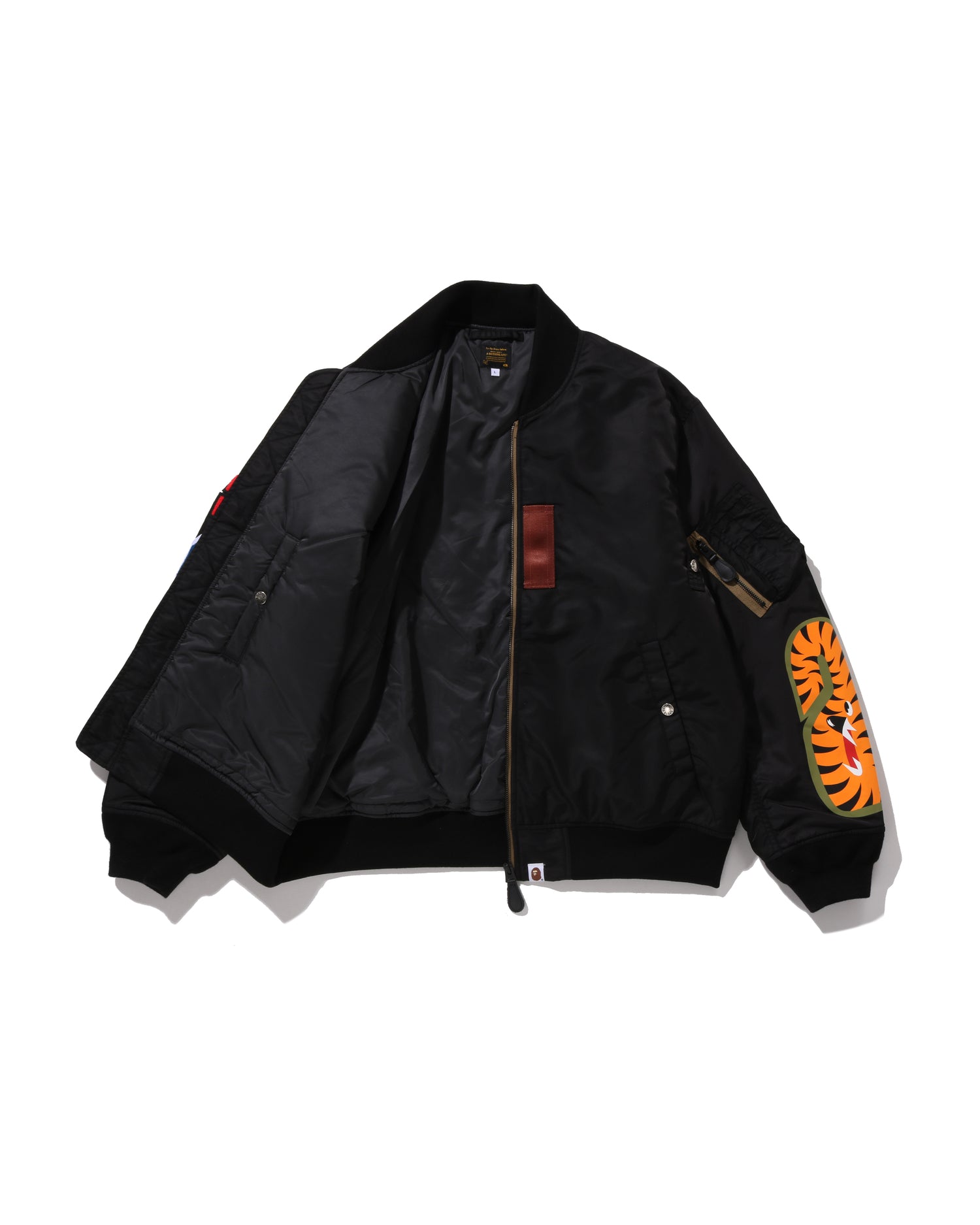 美品　A BATHING APE MA-1ジャケット ブラック A BATHING APE SHARK MA-1 JACKET – happyjagabee store