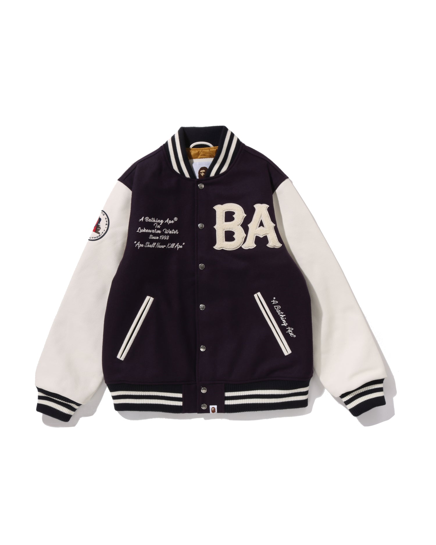 A・BATHING APE BAPE スタジャン A BATHING APE® A Bathing Ape Varsity Jacket | Bape official