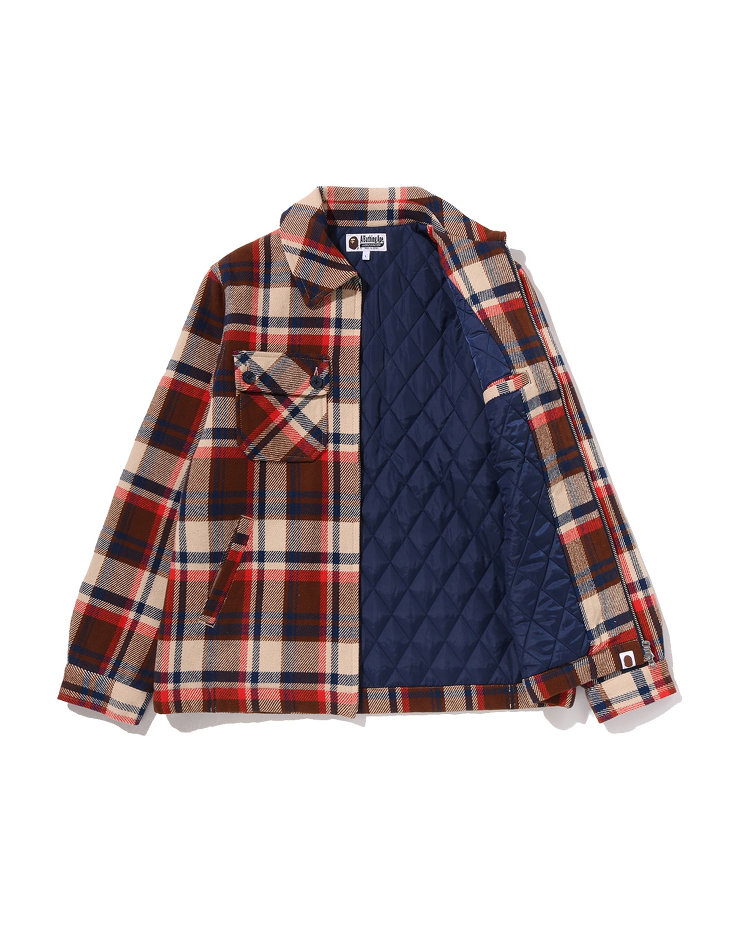 A BATHING APE® BAPE Check Cpo Zip Jacket | Bape official website