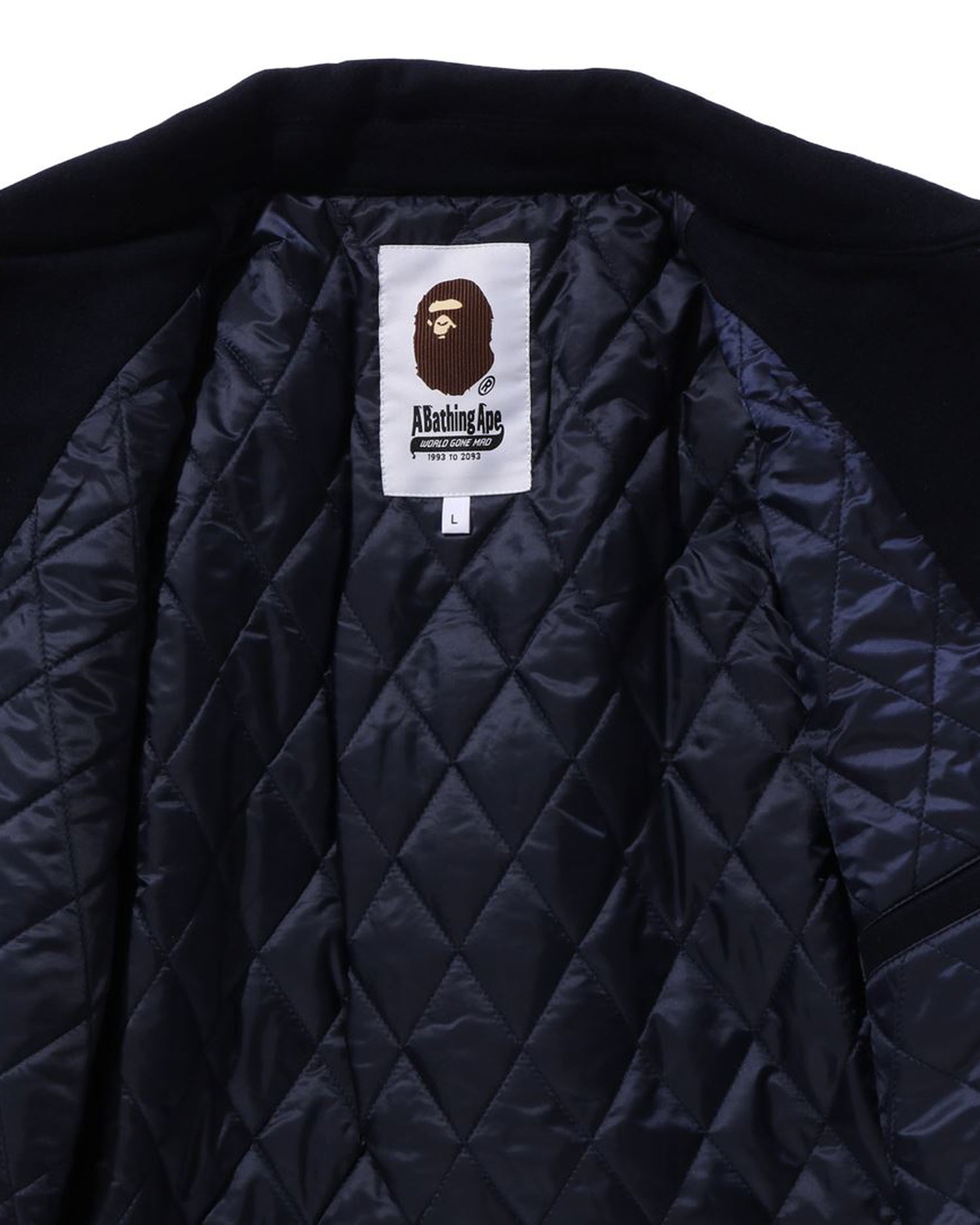 A BATHING APE ジャケット bape size100 A BATHING APE® BAPE Melton Zip Jacket | Bape official