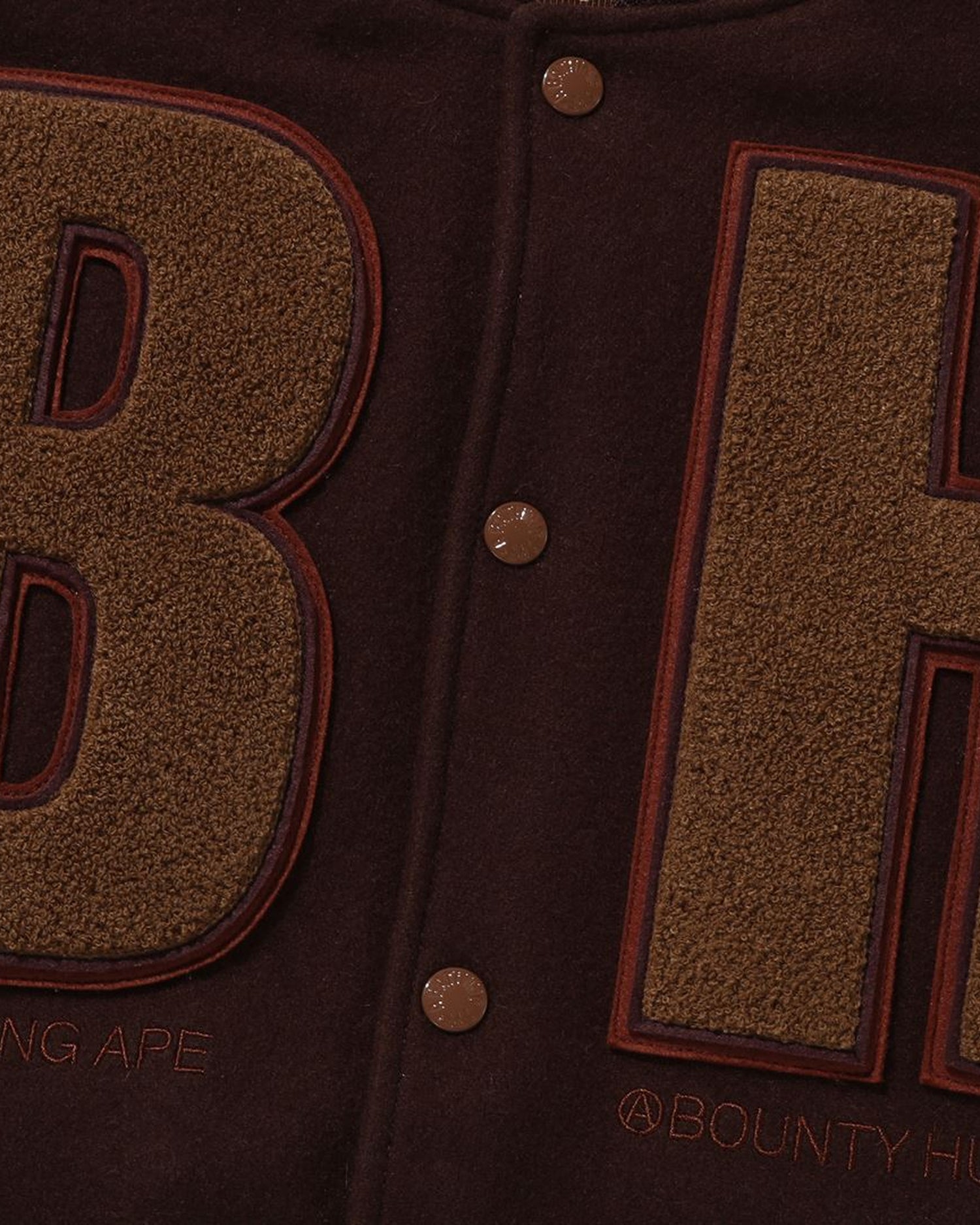 BAPE x Bounty Hunter Varsity Jacket - Danezon
