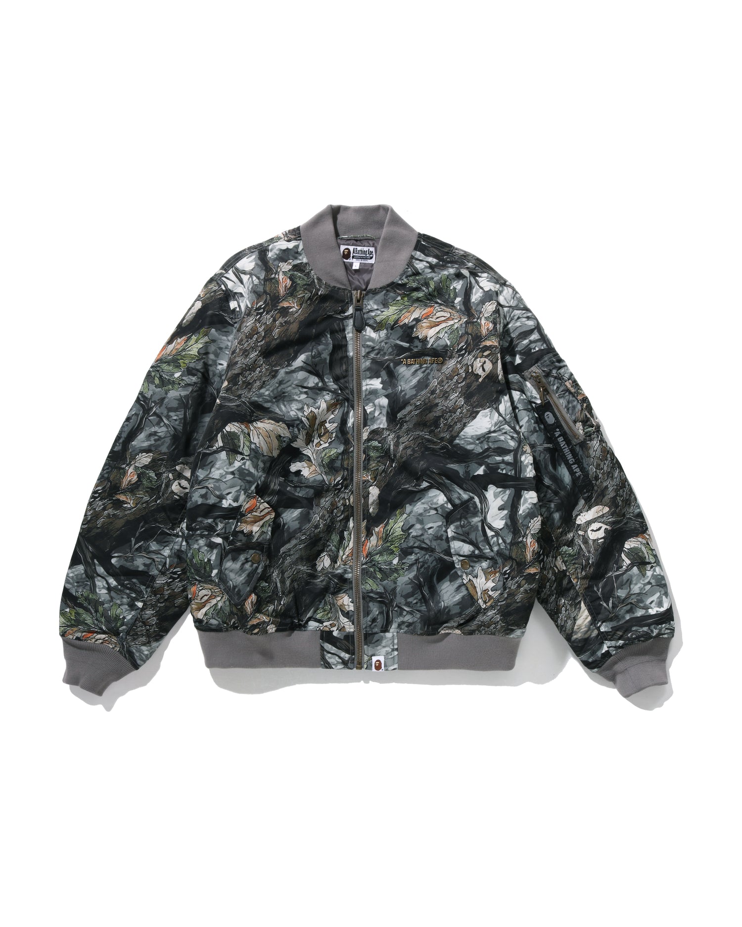 A BATHING APE® Tree Edge Camo Bomber Jacket | Bape official