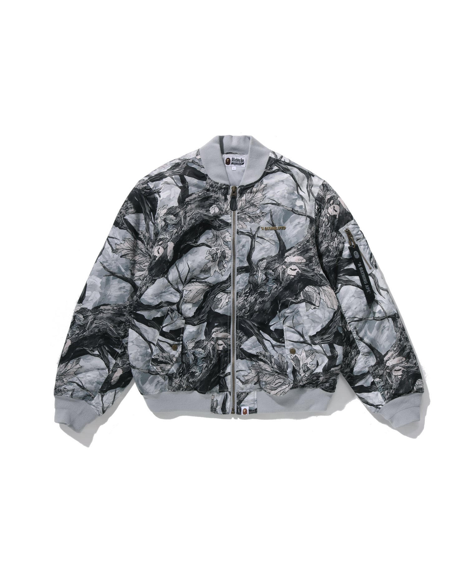 A BATHING APE® Tree Edge Camo Bomber Jacket | Bape official