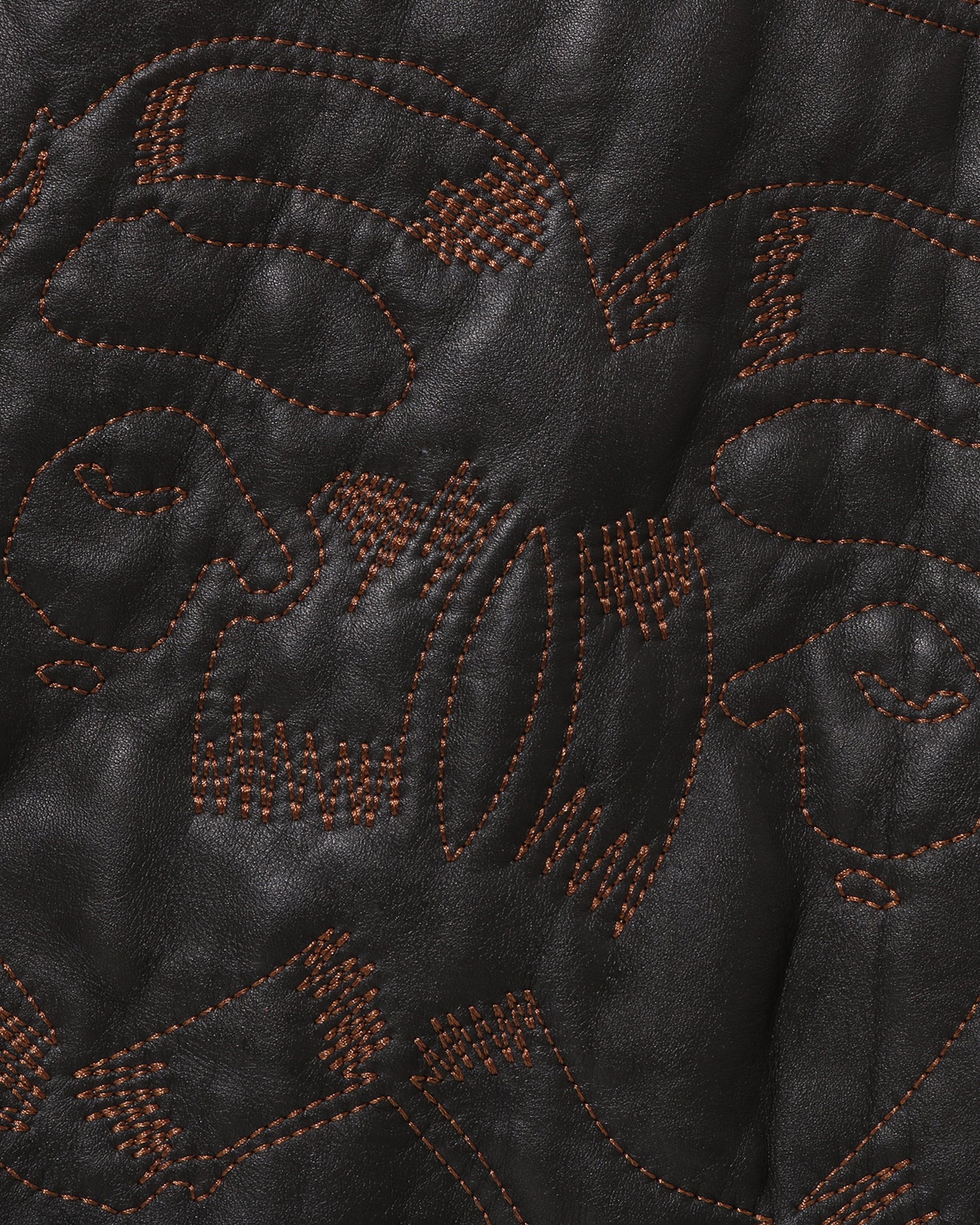 A BATHING APE® Multi Logo Quilted Leather Bomber Jacket | Bape