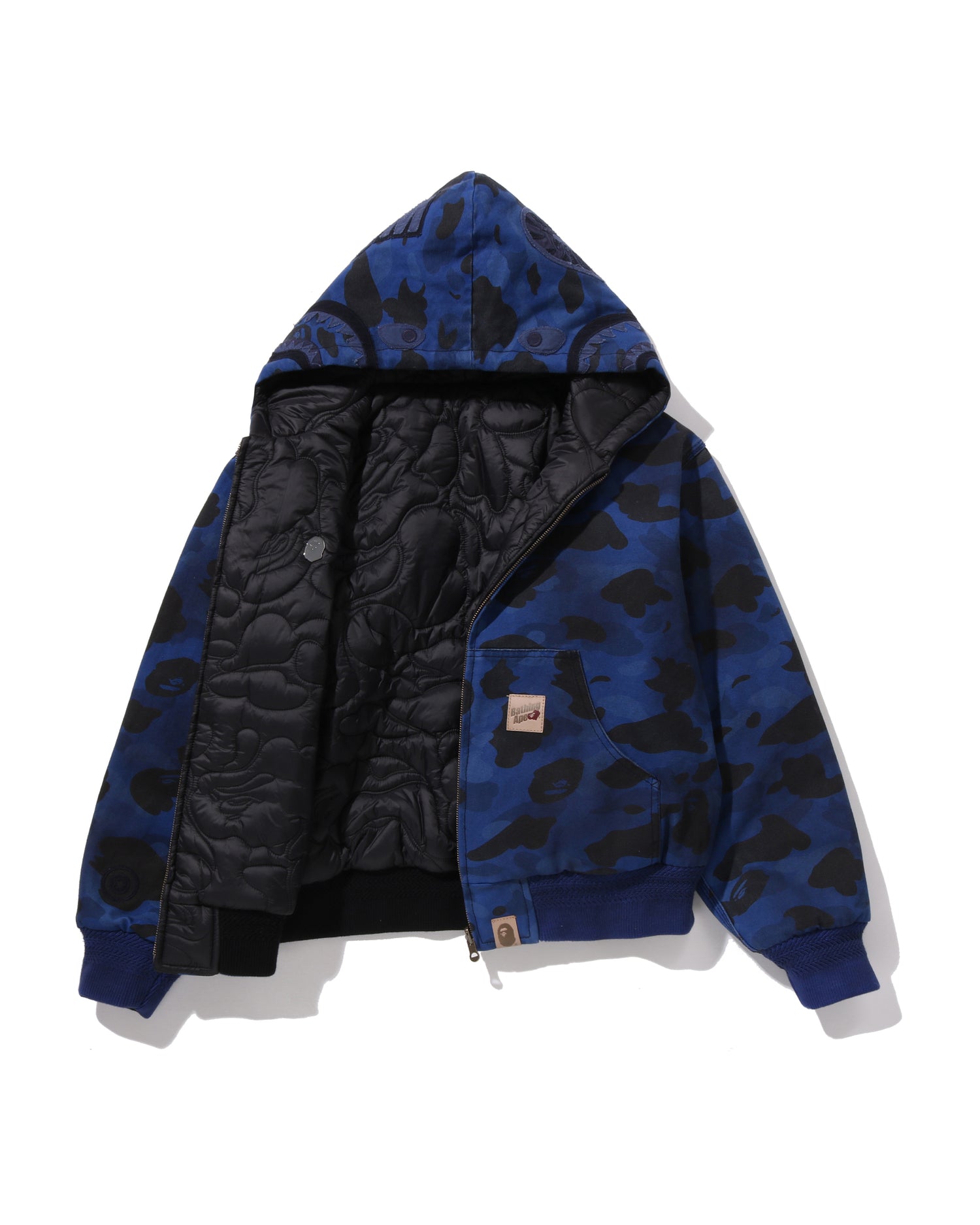 A BATHING APE® Solid 1st Camo Reversible Shark Zip Heavy Jacket