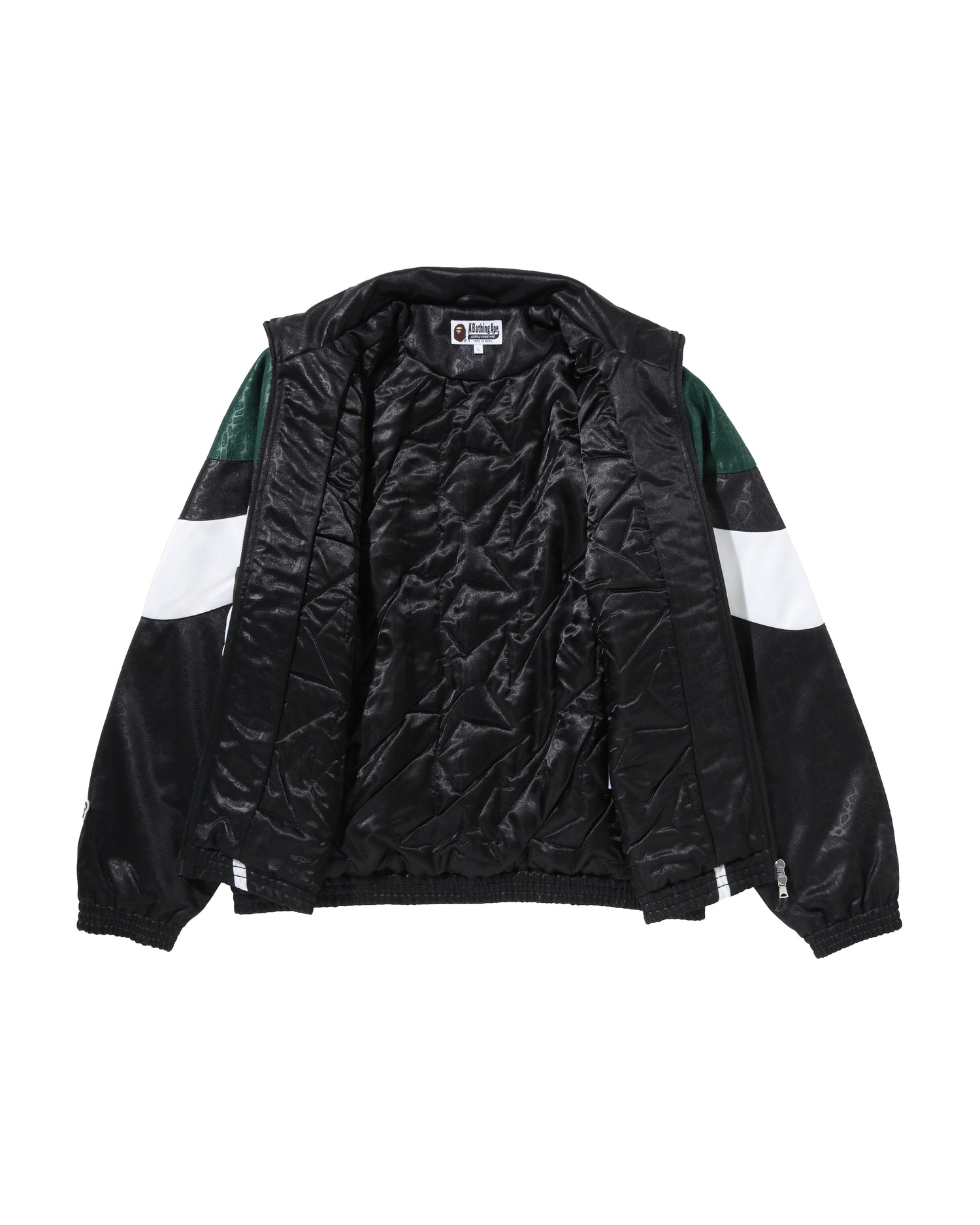 A BATHING APE® Croc Pattern Padded Track Jacket | Bape official