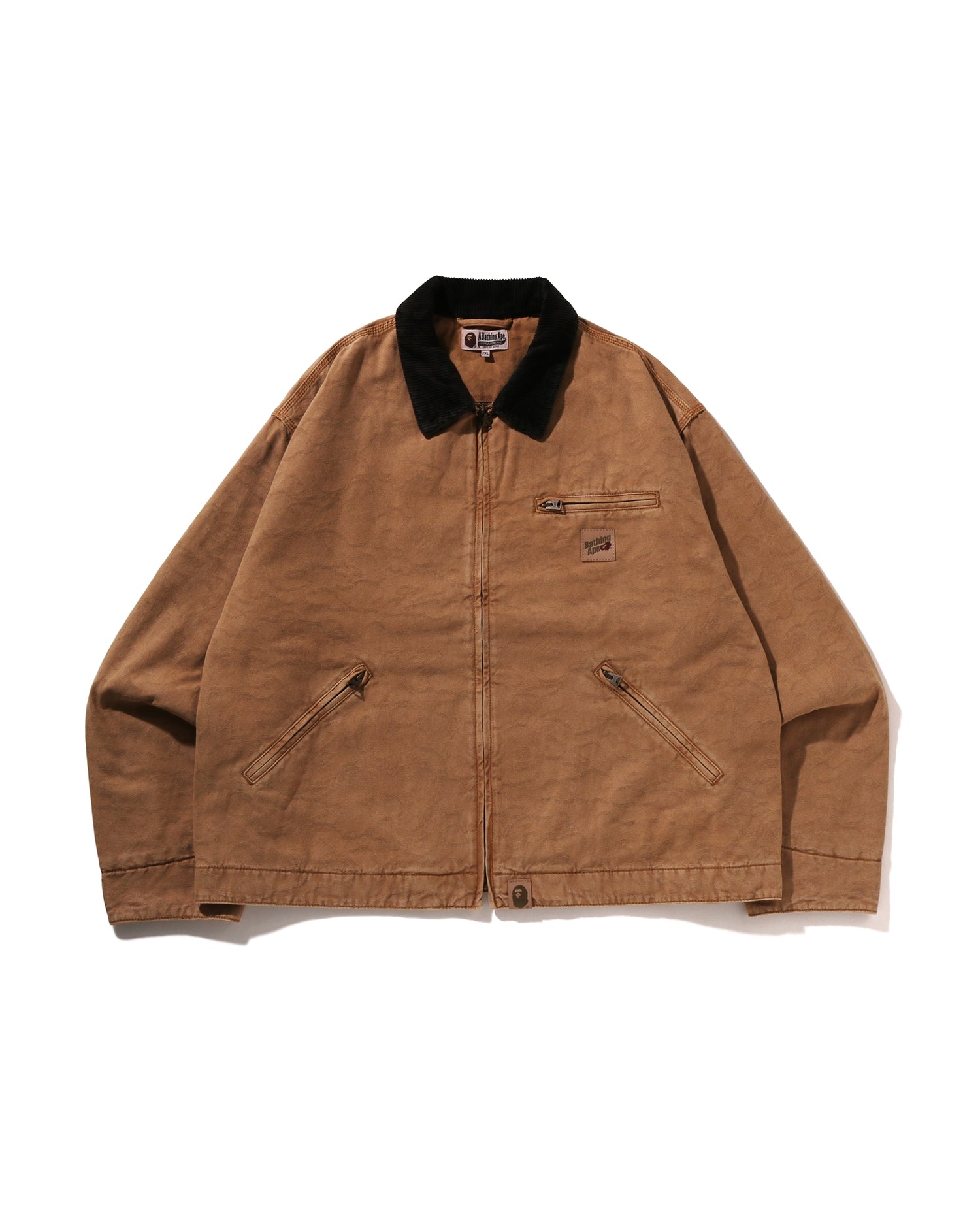 A BATHING APE® Line Camo Jacquard Garment Dyed Padded Work Jacket