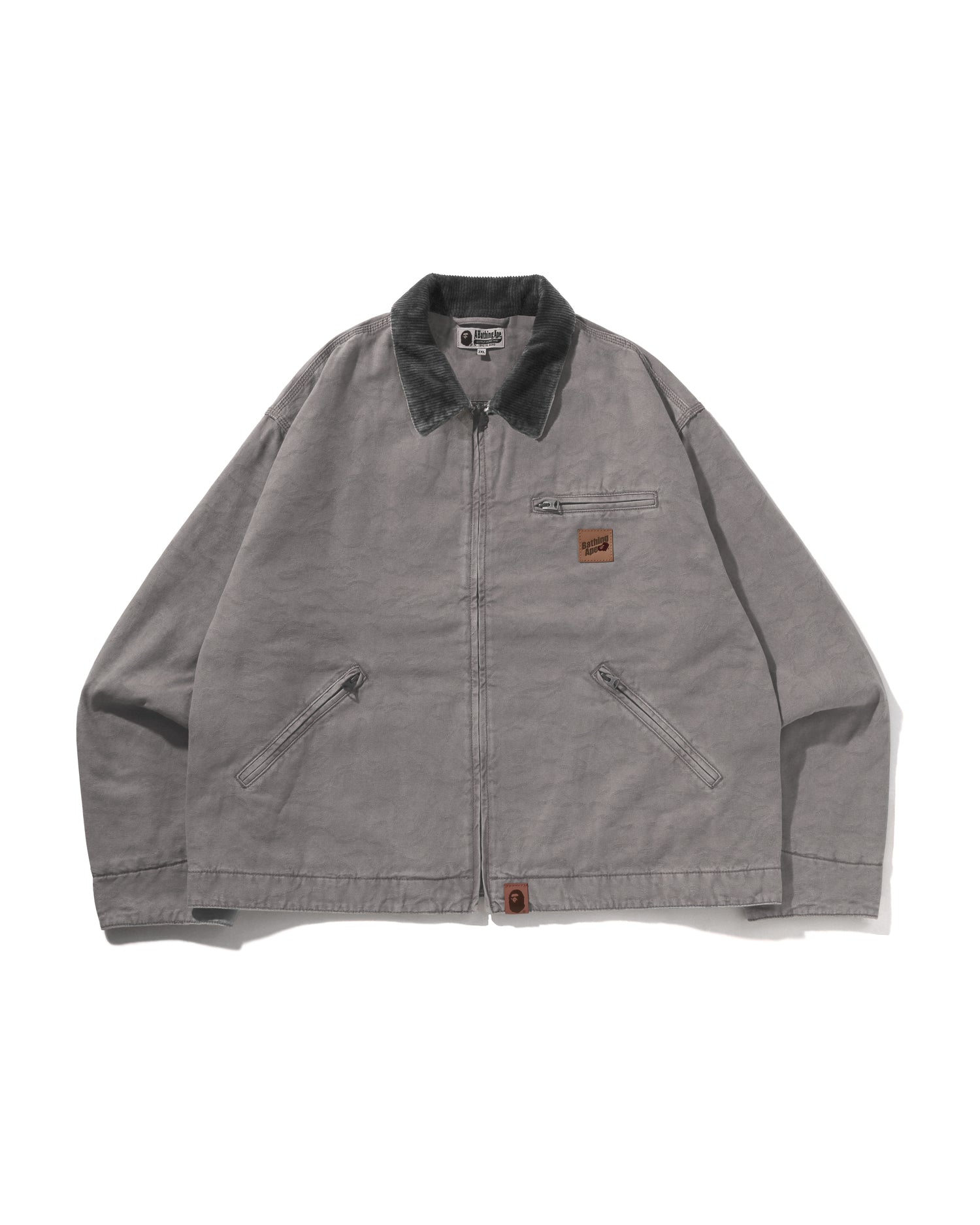 A BATHING APE® Line Camo Jacquard Garment Dyed Padded Work Jacket