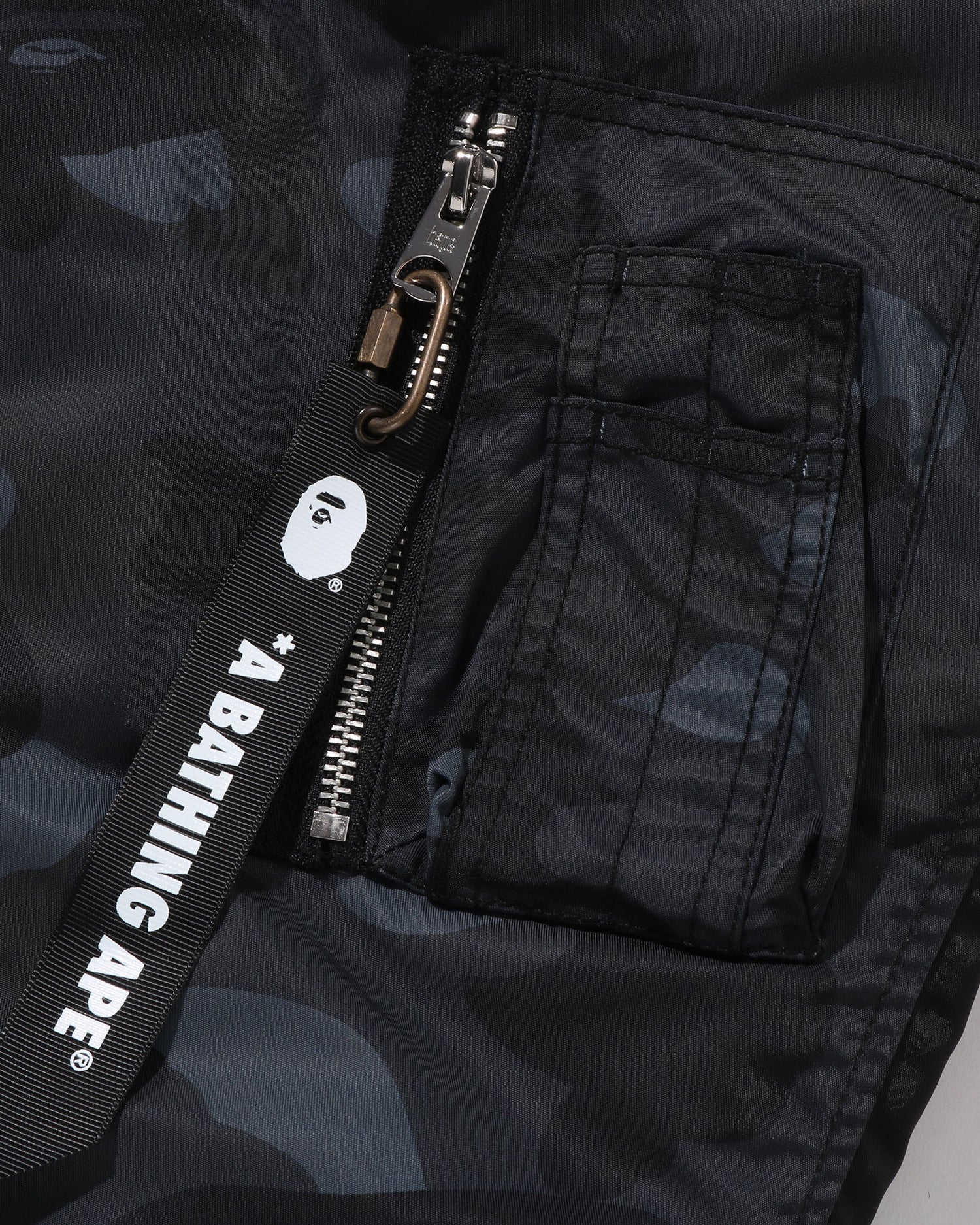 A BATHING APE® Color Camo N-3b Padded Jacket | Bape official