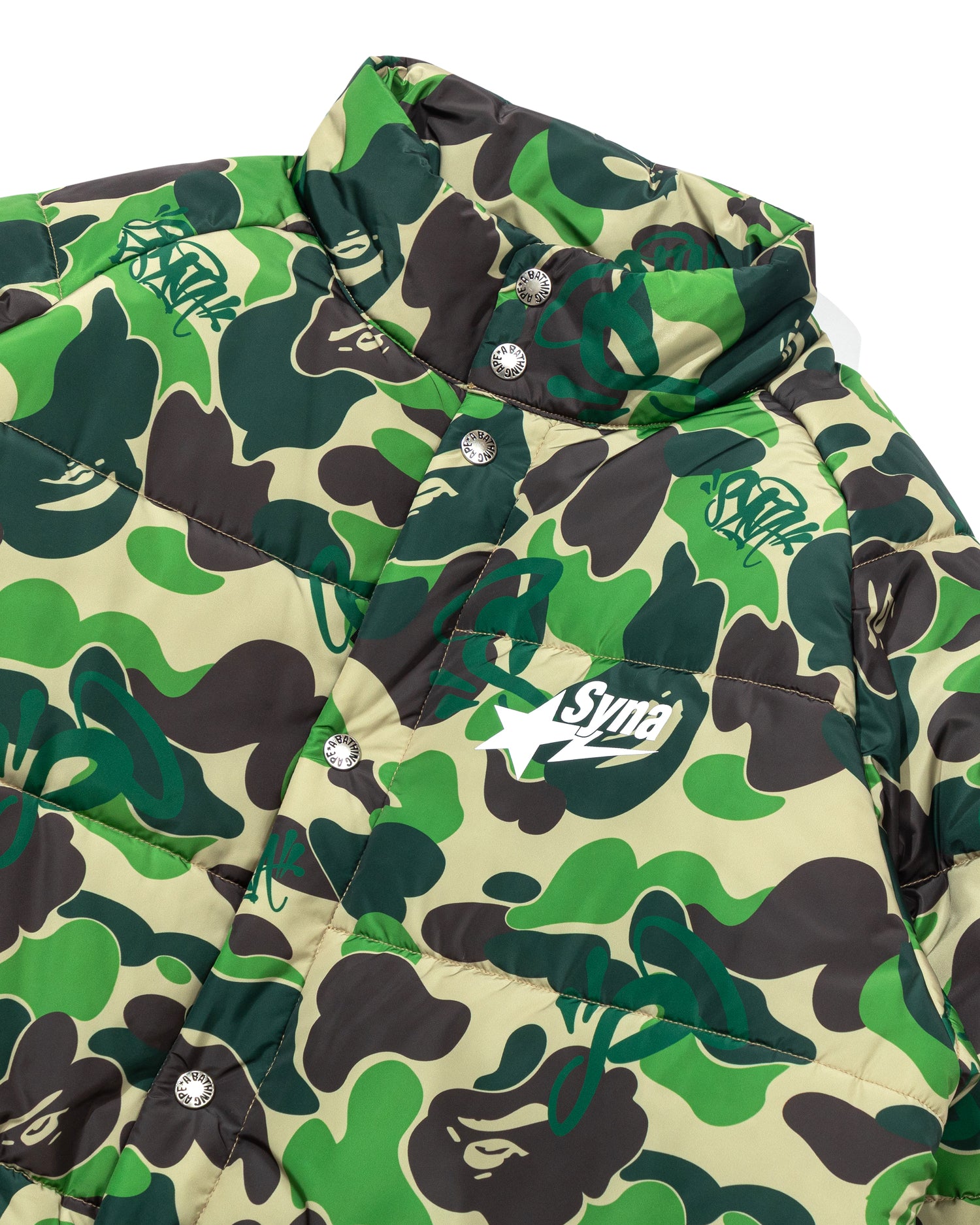 A BATHING APE® BAPE X Spotify X SYNA By Central Cee Puffer Jacket