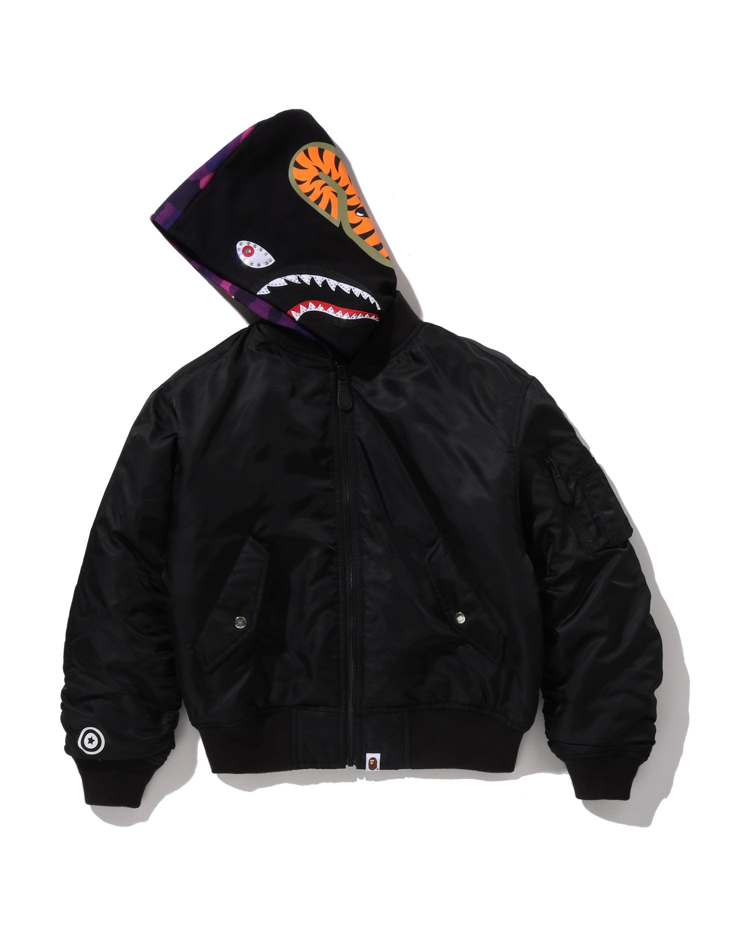 A BATHING APE® Shark Hoodie MA-1 | Bape official website – INT