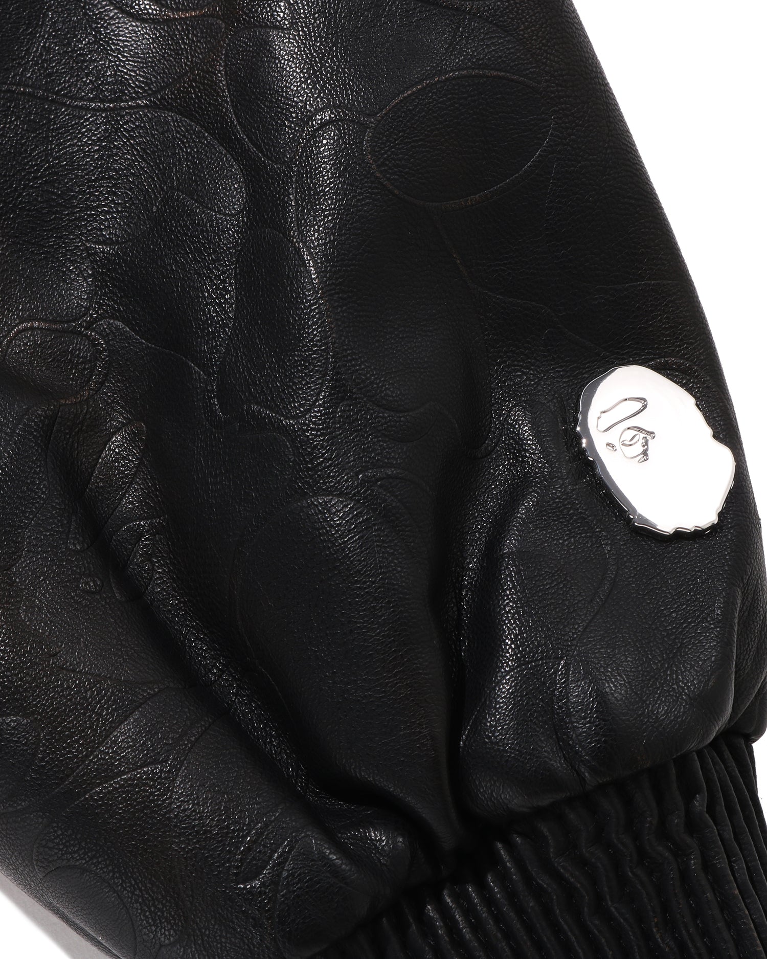 A BATHING APE® Camo Embrossed Washed Rhinestone Cropped Jacket