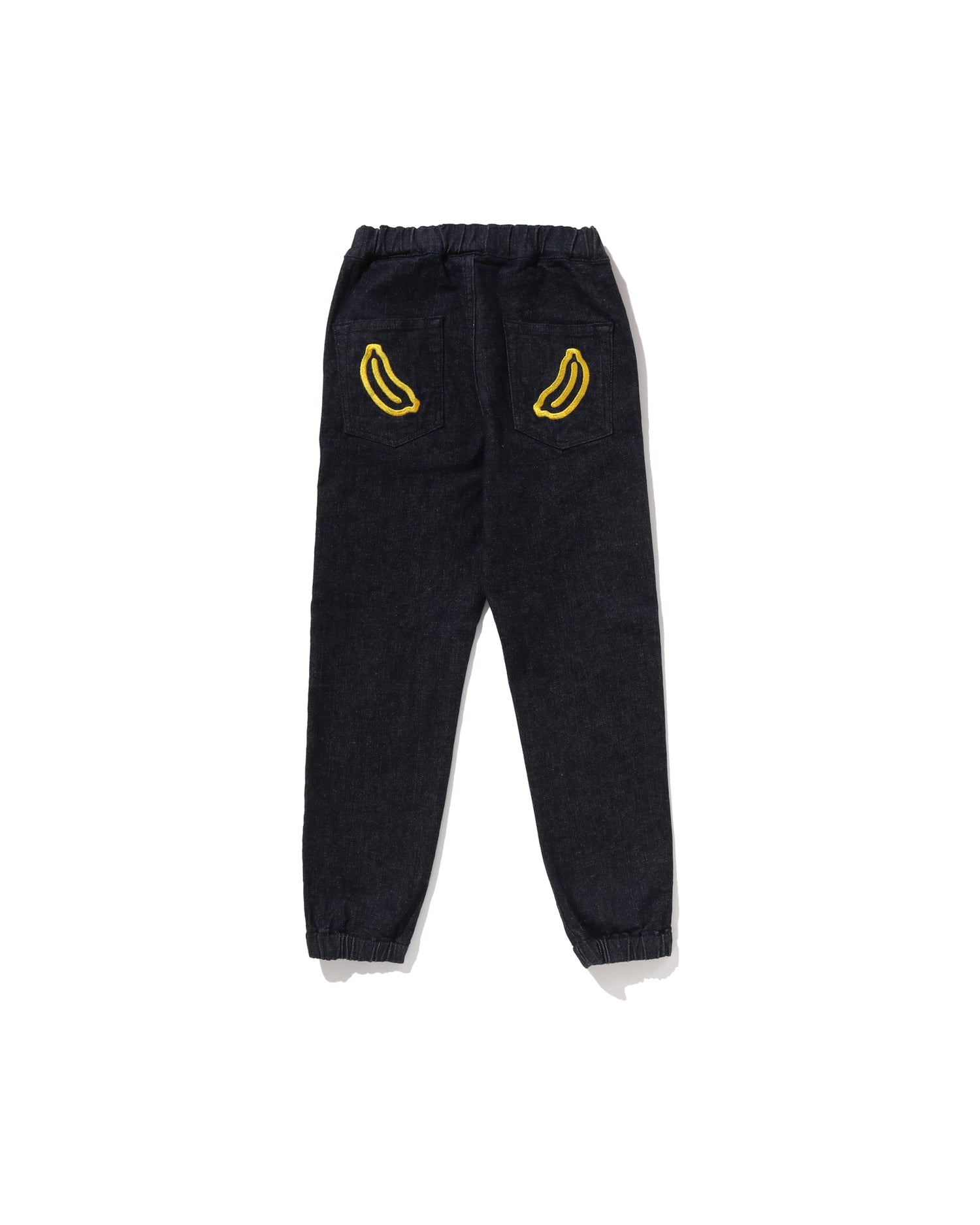 A BATHING APE® Kids Milo Shark Jogger 10 Oz Denim Pants | Bape