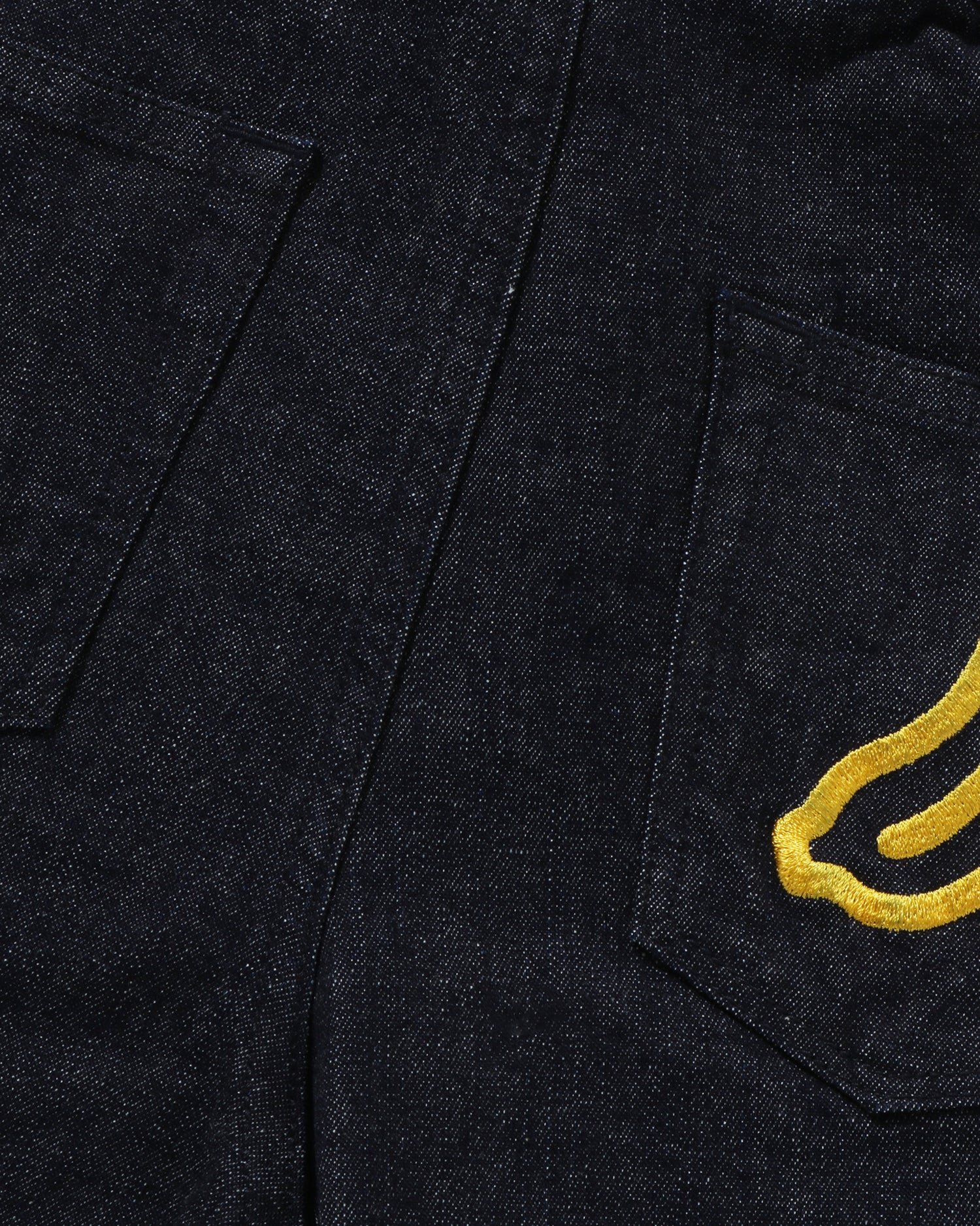 A BATHING APE® Kids Milo Shark Jogger 10 Oz Denim Pants | Bape