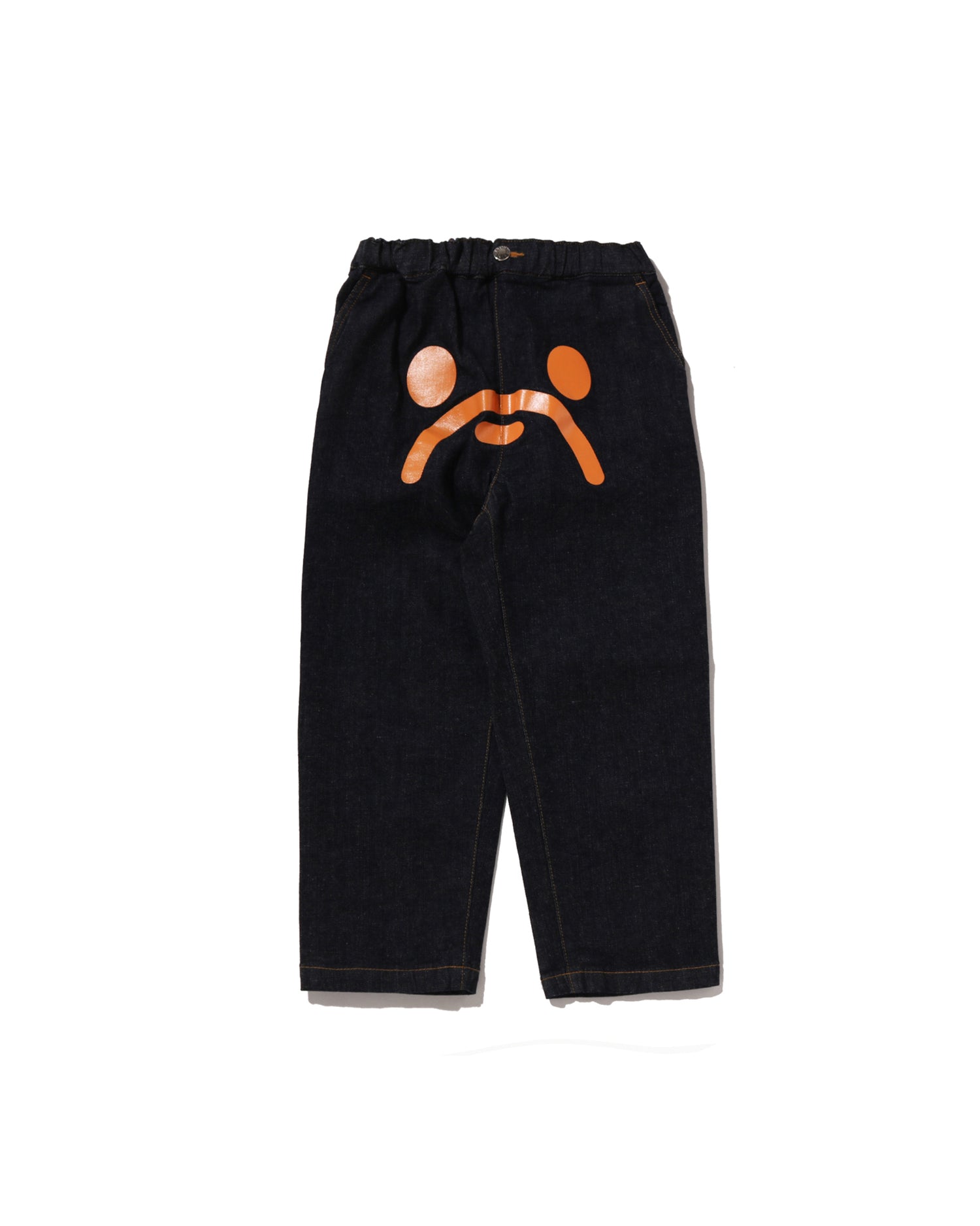 A BATHING APE® Kids Milo Face 10 Oz Denim Pants | Bape official