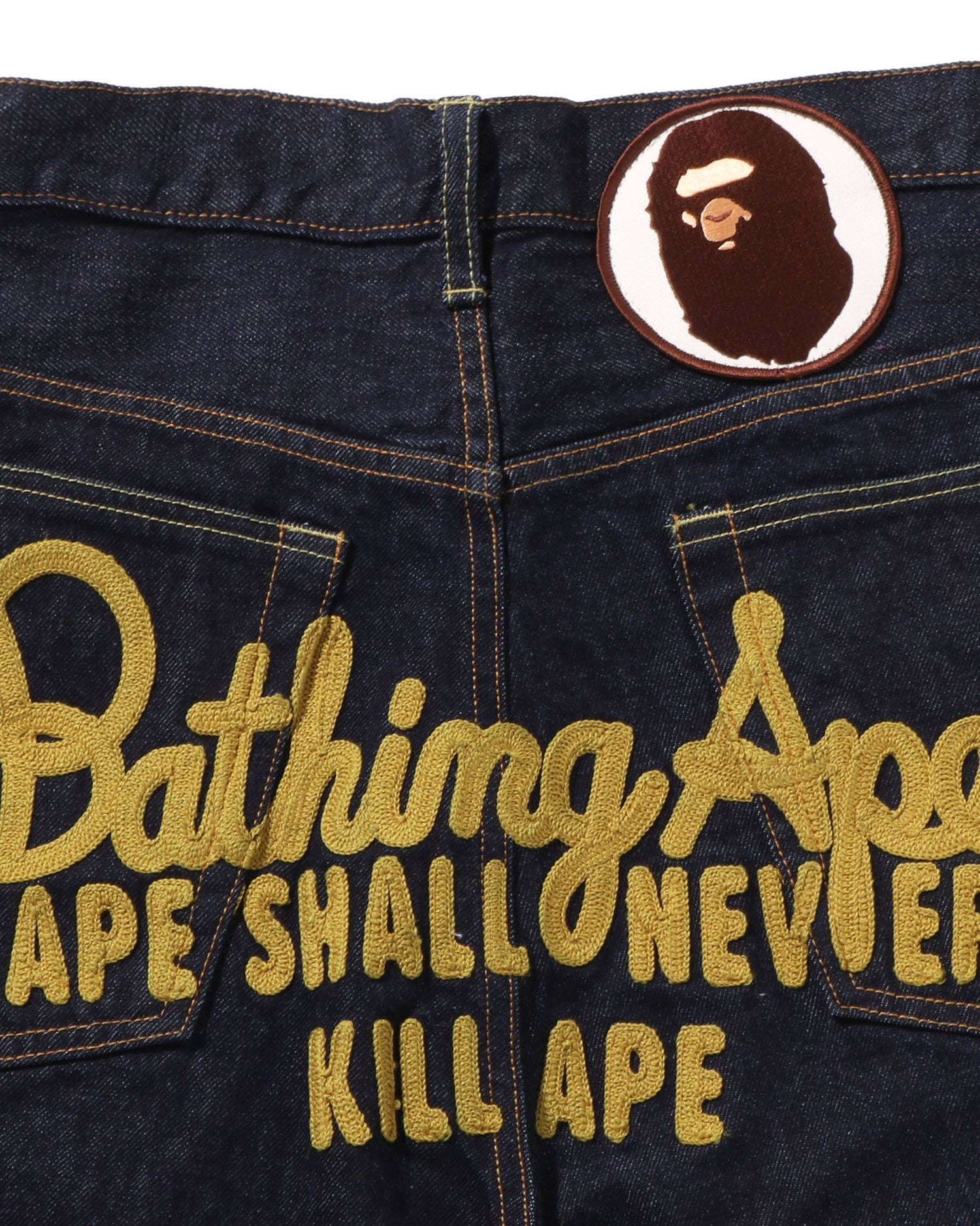 A BATHING APE® Champion Denim Pants | Bape official website – INT