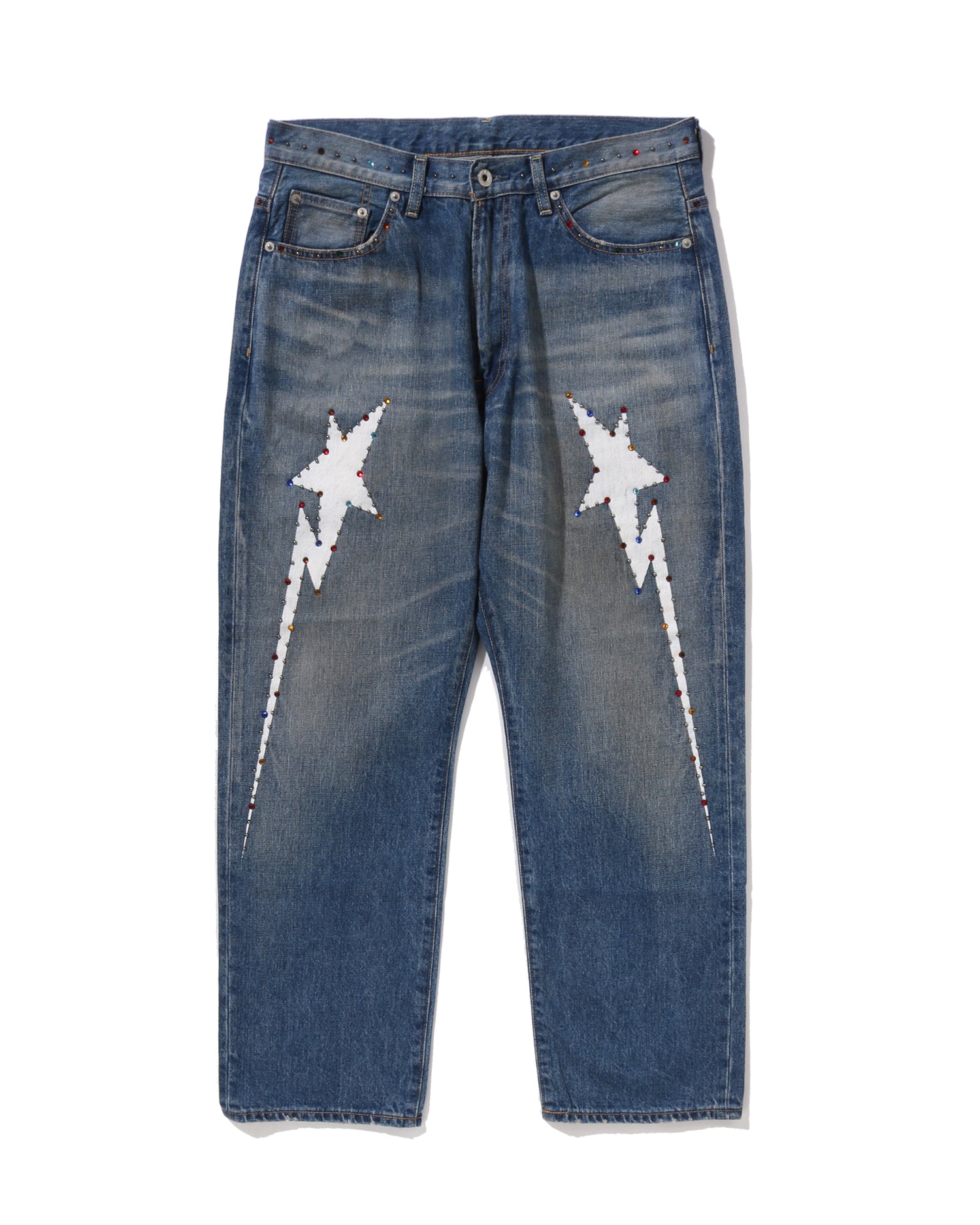 A BATHING APE ジーンズ A BATHING APE® Ape Head 12 Oz Denim Pants | Bape official