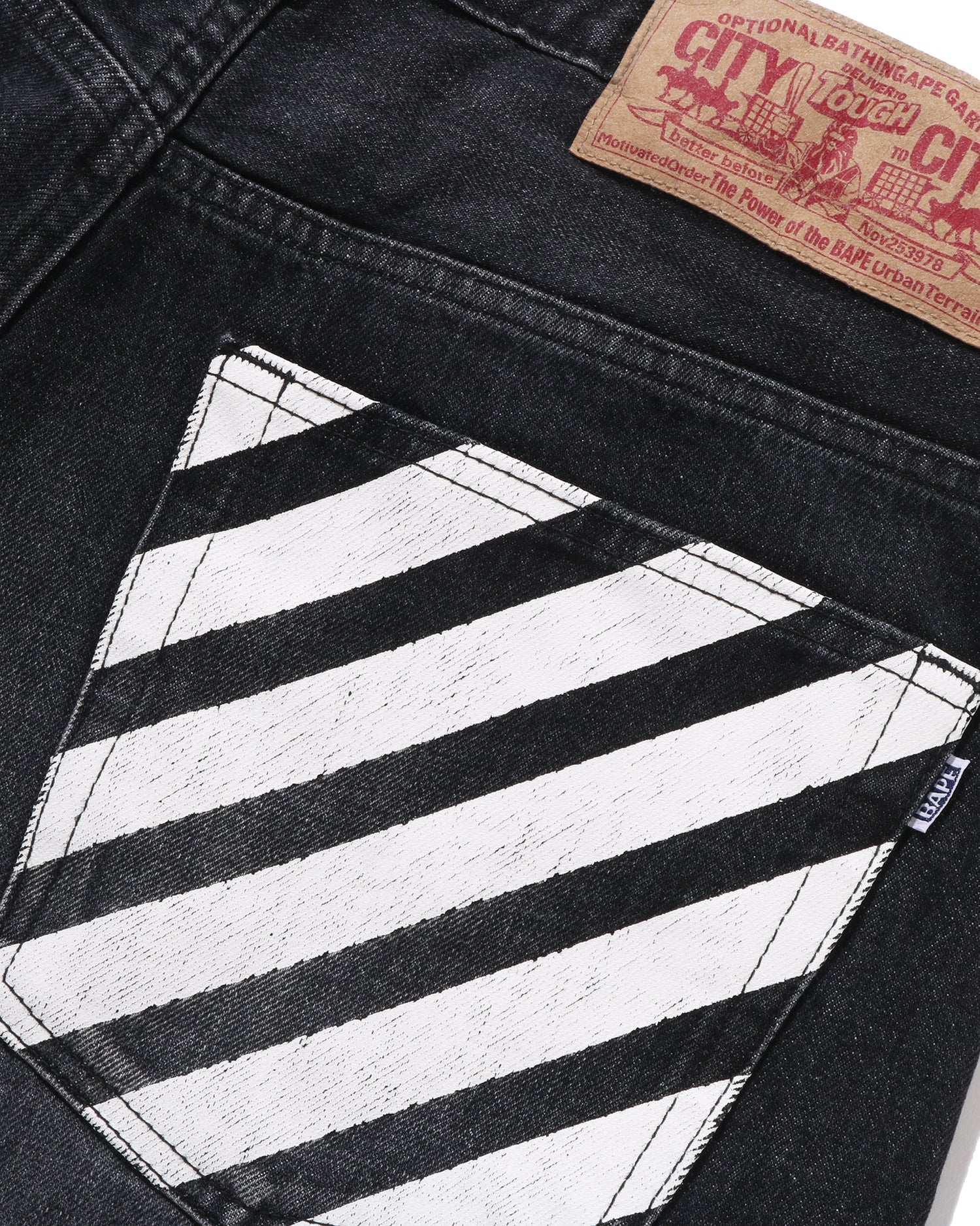 A BATHING APE® Milo Face 13 Oz Denim Pants | Bape official website